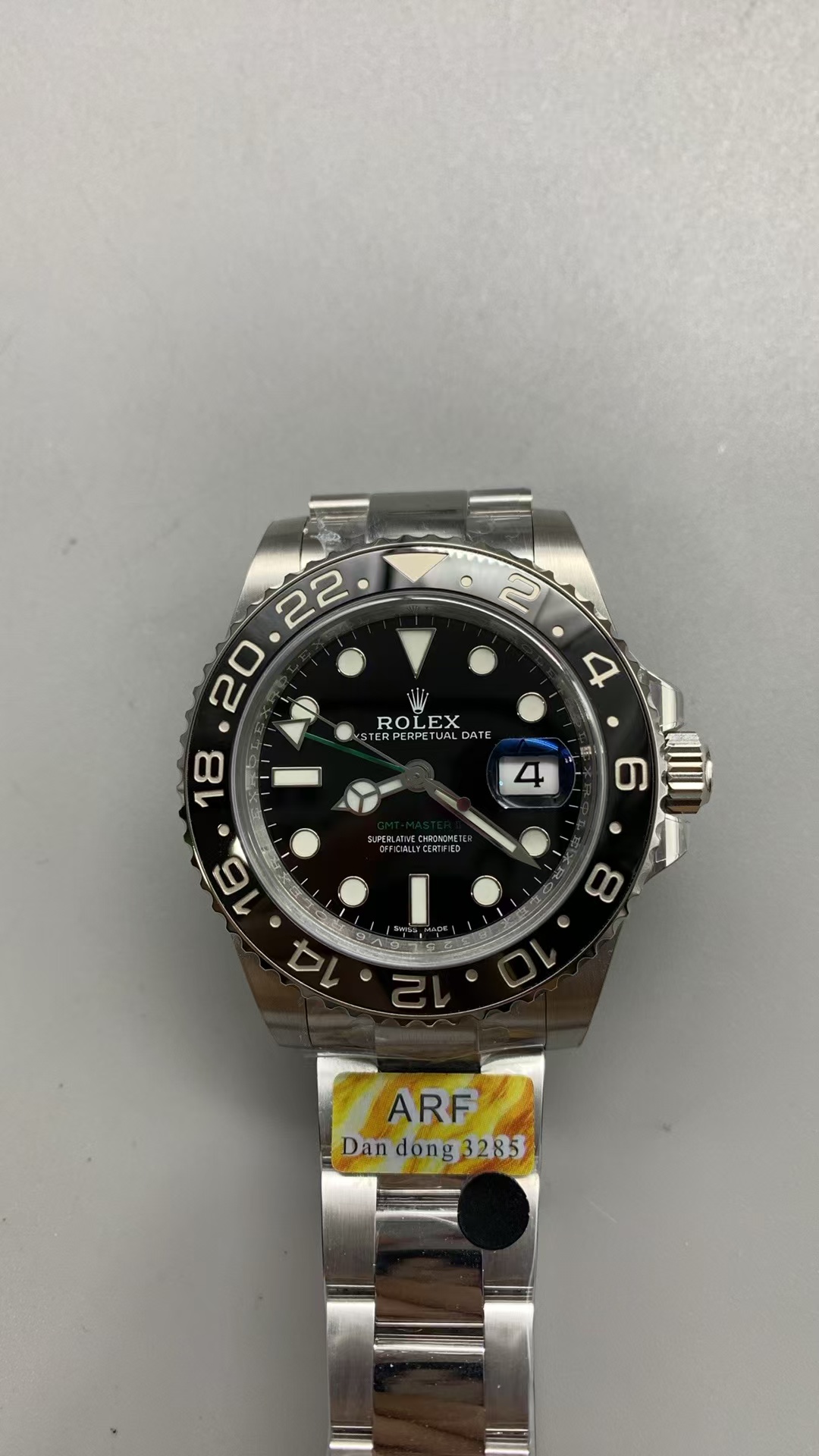 (image for) ARF Rolex GMT-Master II 116710 Black GMT Green Lantern with Clone 3285 Movement