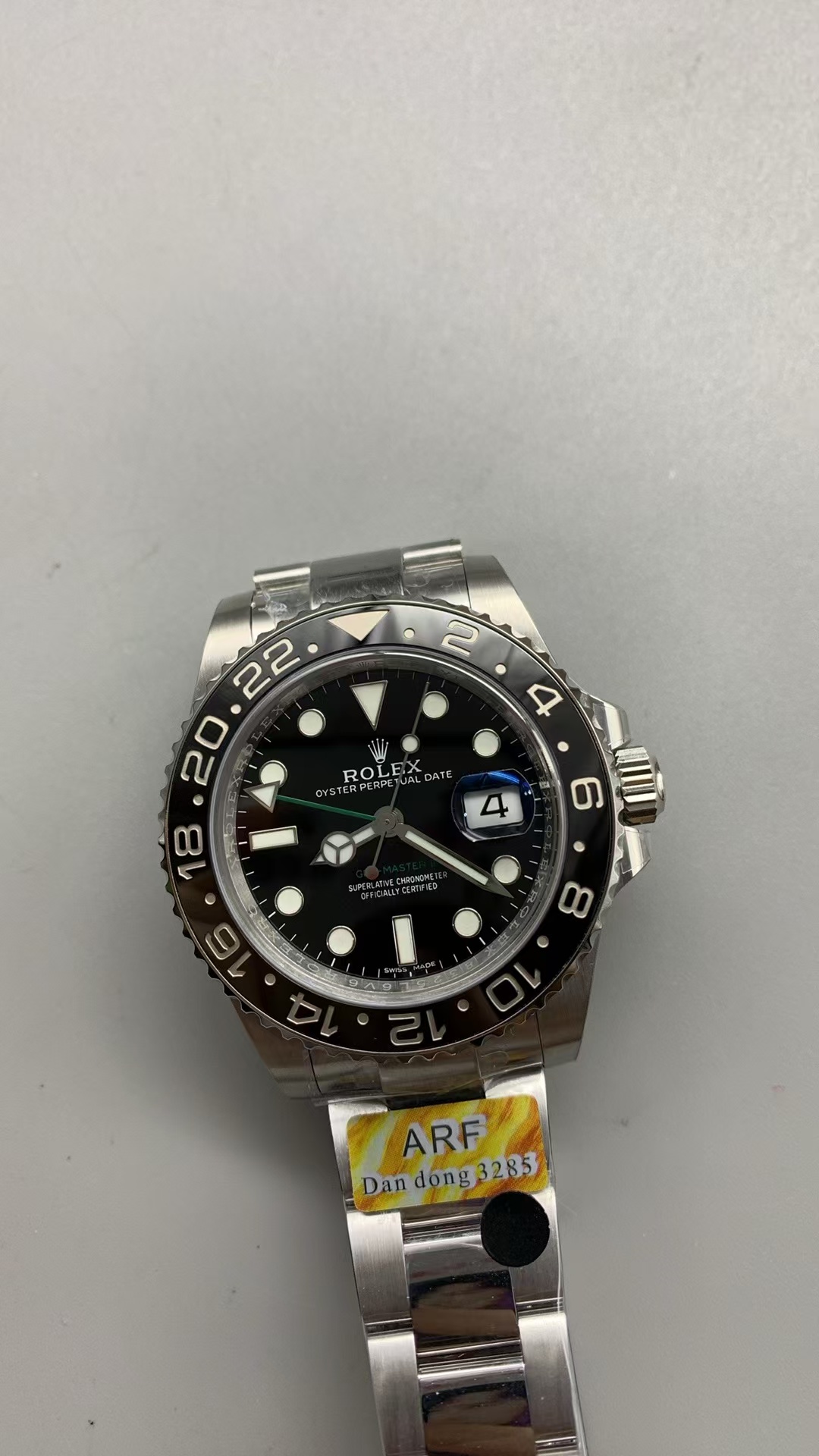 (image for) ARF Rolex GMT-Master II 116710 Black GMT Green Lantern with Clone 3285 Movement