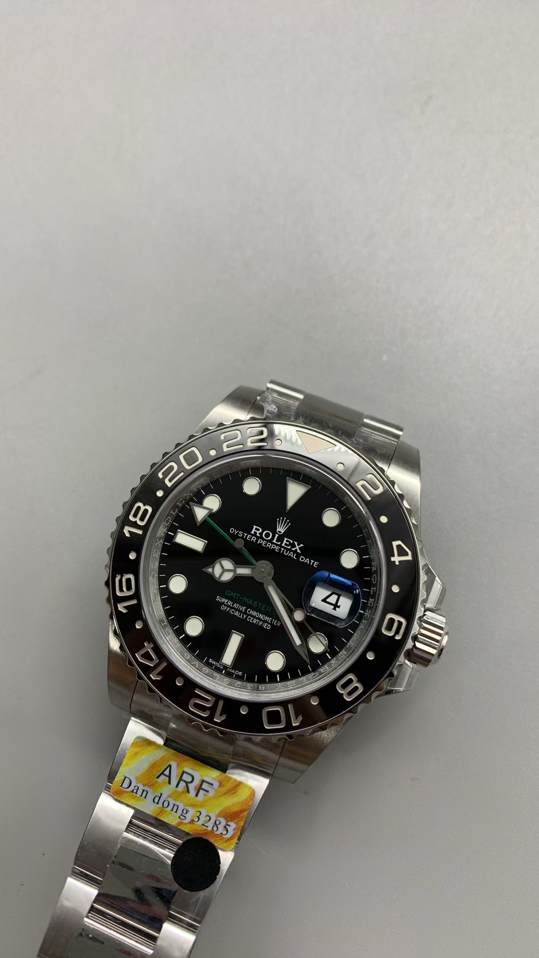 (image for) ARF Rolex GMT-Master II 116710 Black GMT Green Lantern with Clone 3285 Movement