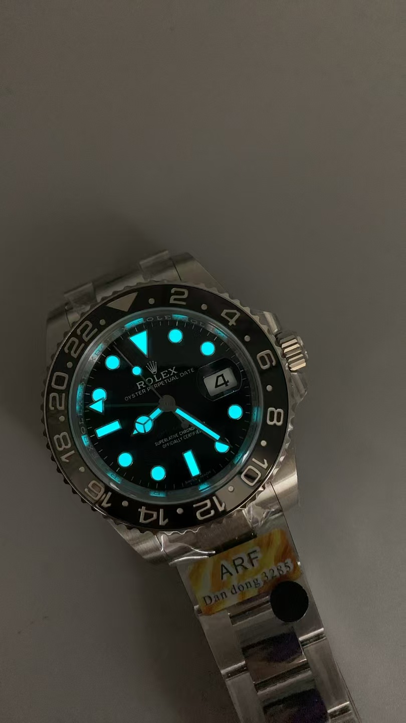 (image for) ARF Rolex GMT-Master II 116710 Black GMT Green Lantern with Clone 3285 Movement