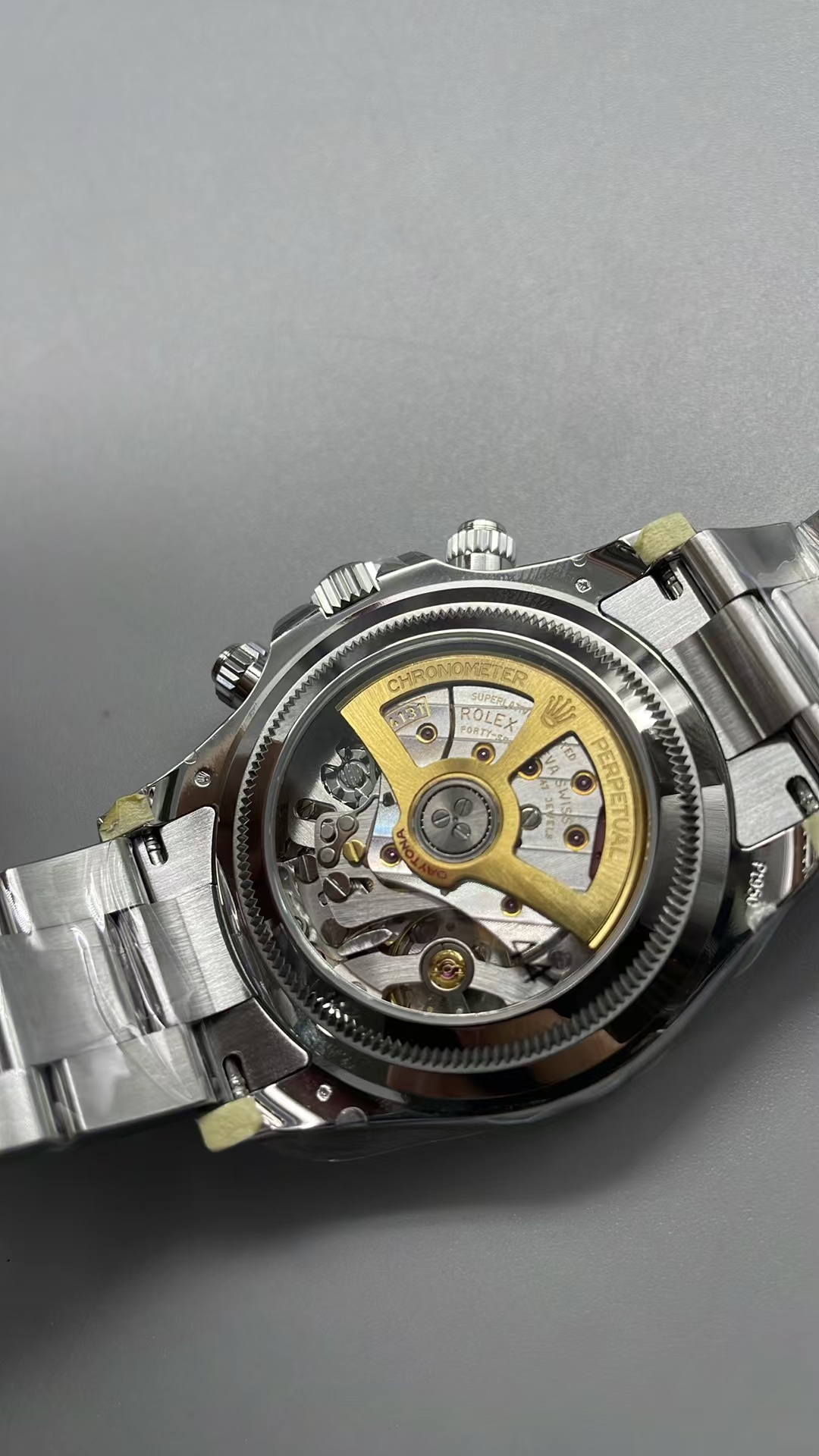 (image for) VSF Rolex Daytona 126506 Platona Gain Weight Ice Blue Dial Crystal Back with Super Clone 4131 Movement