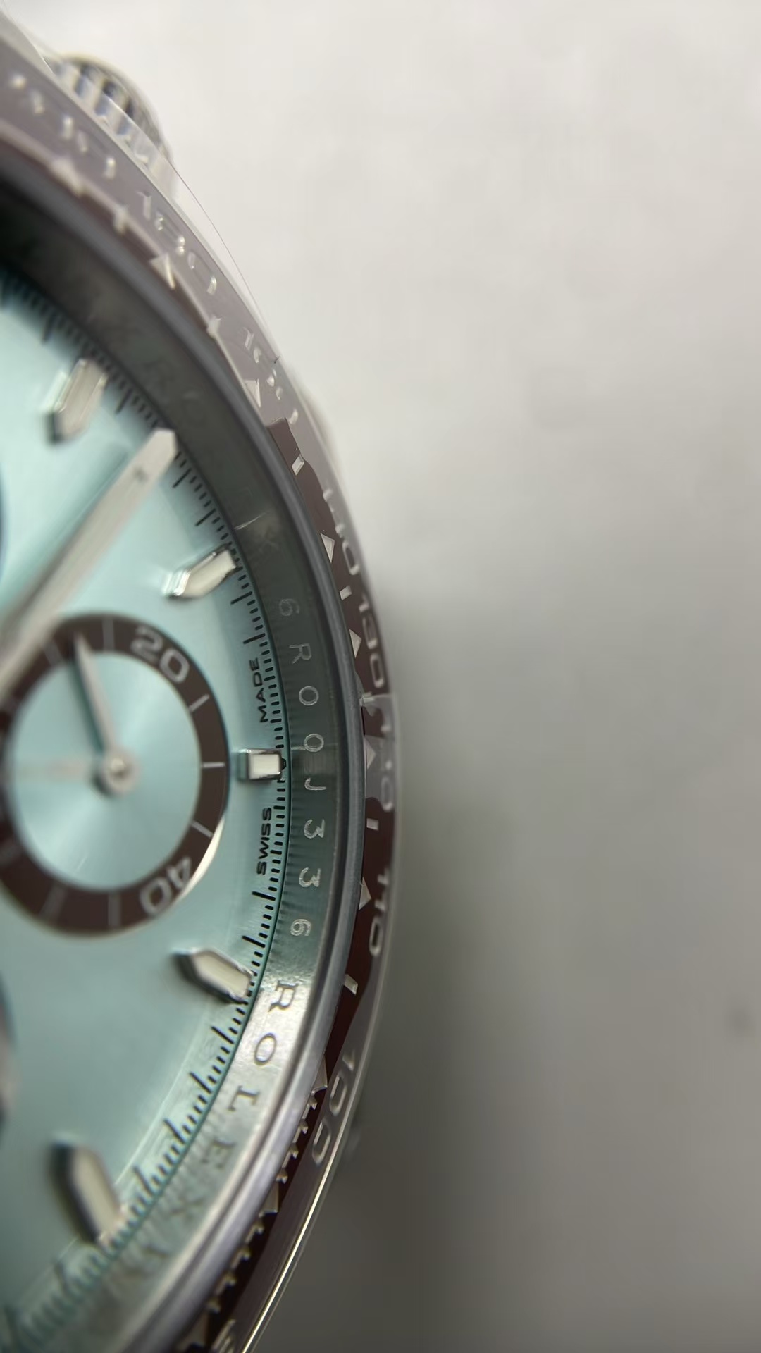 (image for) VSF Rolex Daytona 126506 Platona Gain Weight Ice Blue Dial Crystal Back with Super Clone 4131 Movement
