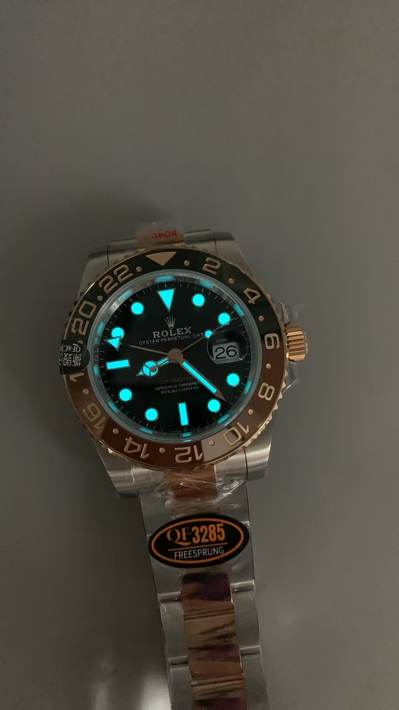 (image for) QF Rolex GMT-Master II 126711CHNR Rootbeer Black Brown Ceramic Bezel Free-Sprung 3285 Movement