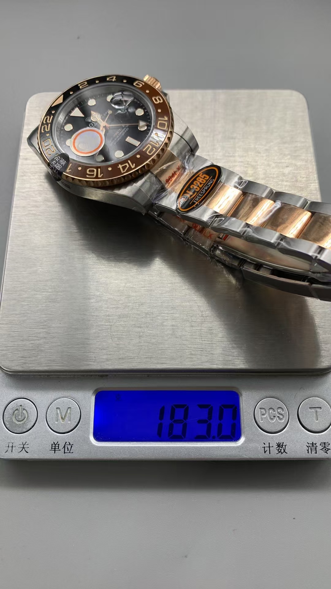 (image for) QF Rolex GMT-Master II 126711CHNR Rootbeer Black Brown Ceramic Bezel Free-Sprung 3285 Movement