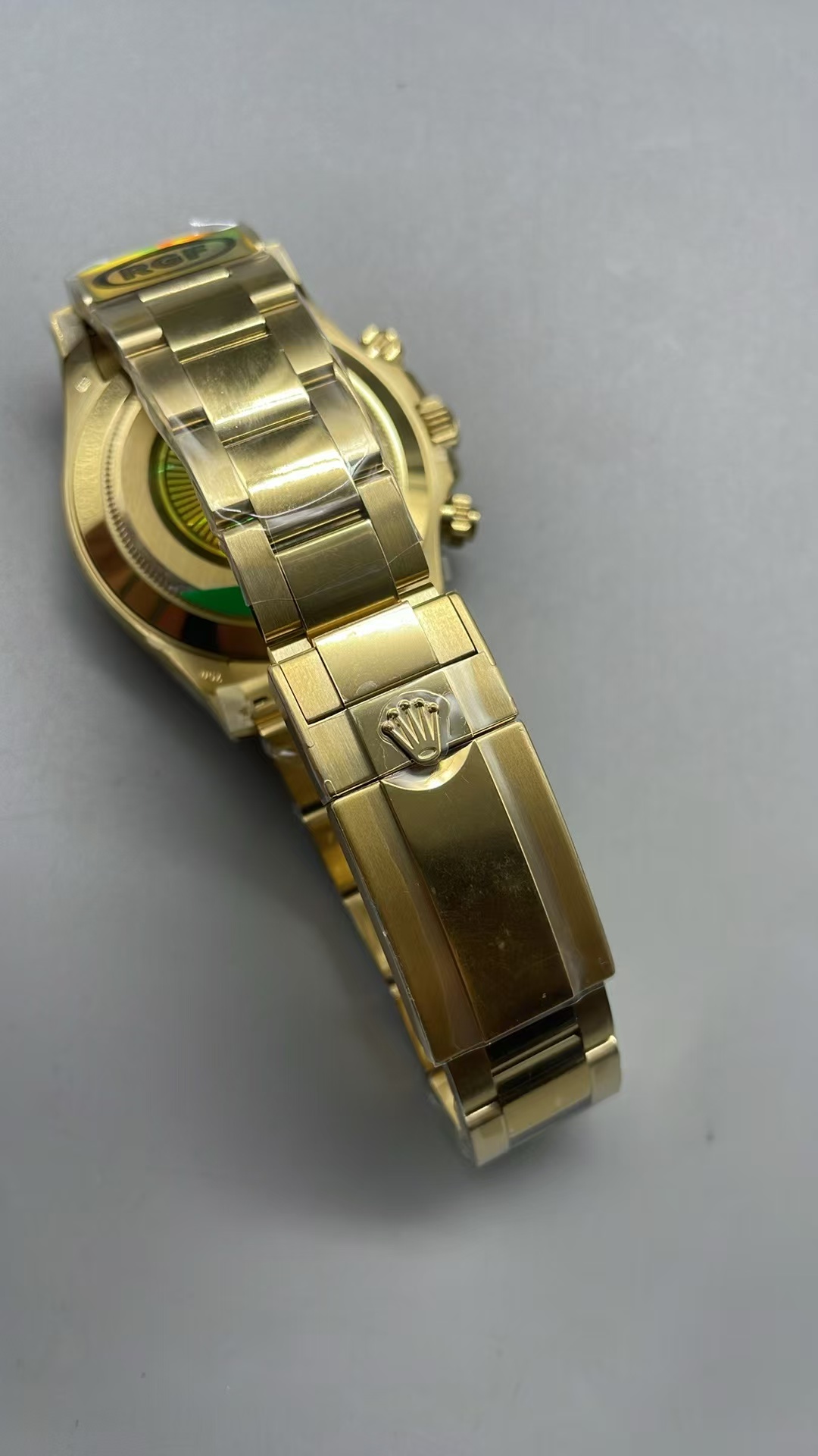 (image for) RGF Rolex Daytona 116508 John Mayer Yellow Gold Case Green Dial with Super Clone 4130 Movement