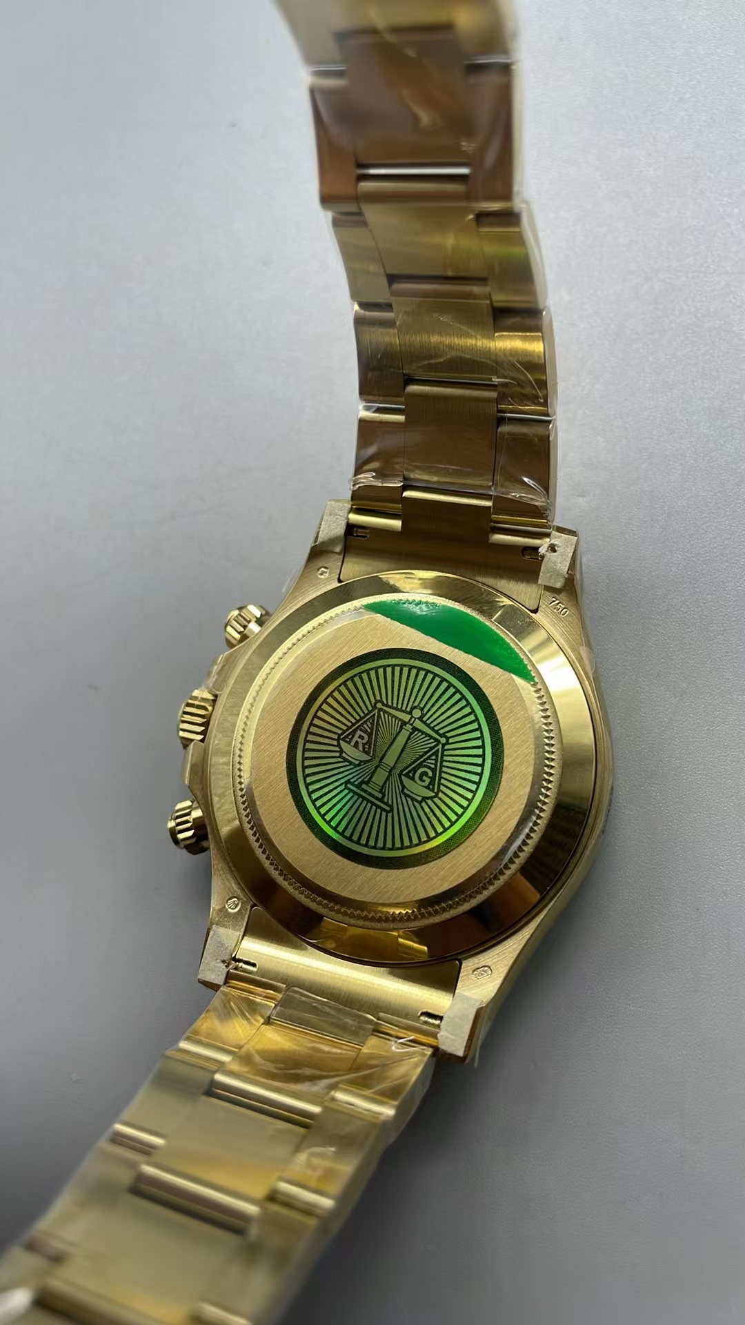 (image for) RGF Rolex Daytona 116508 John Mayer Yellow Gold Case Green Dial with Super Clone 4130 Movement