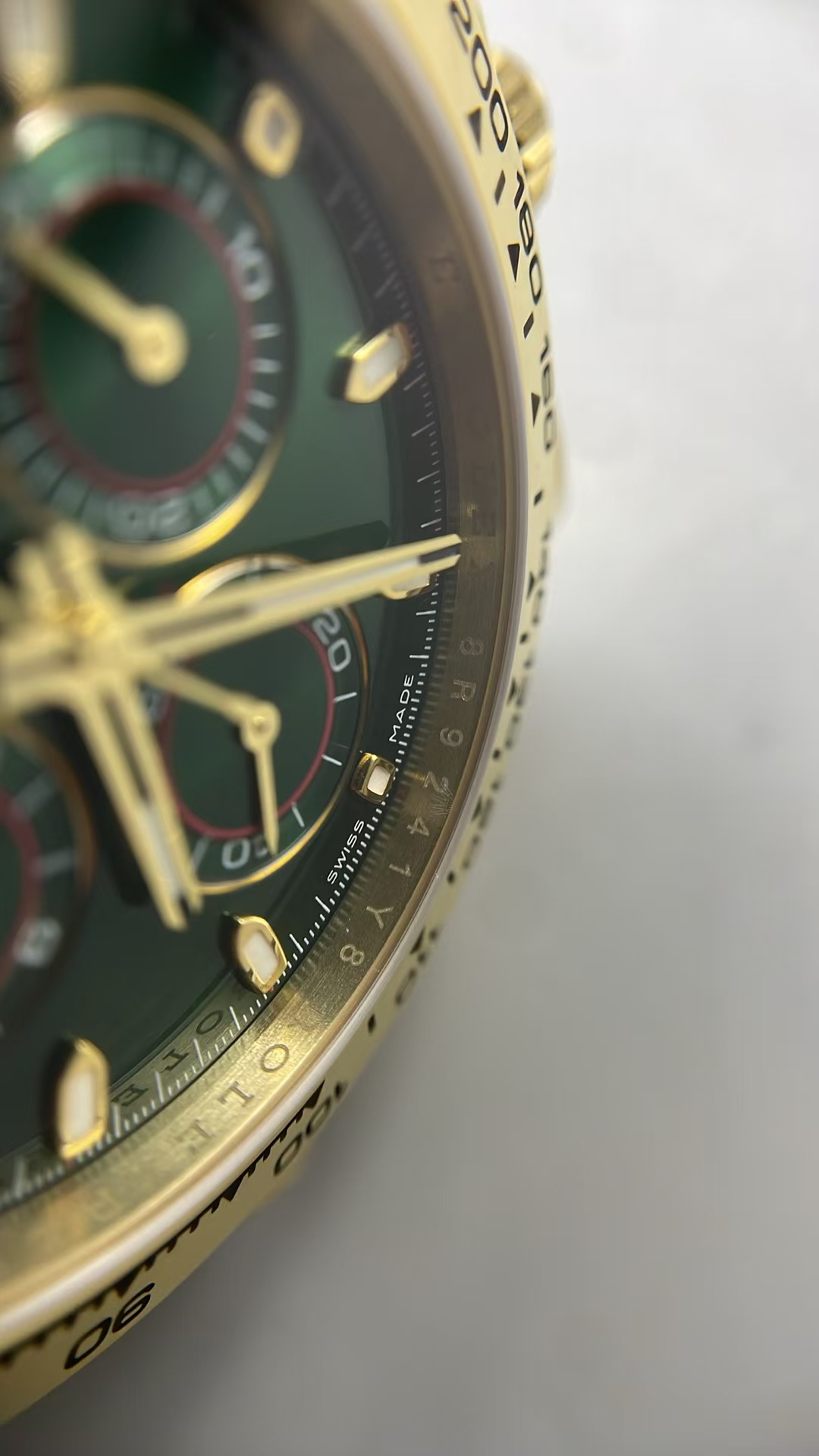 (image for) RGF Rolex Daytona 116508 John Mayer Yellow Gold Case Green Dial with Super Clone 4130 Movement