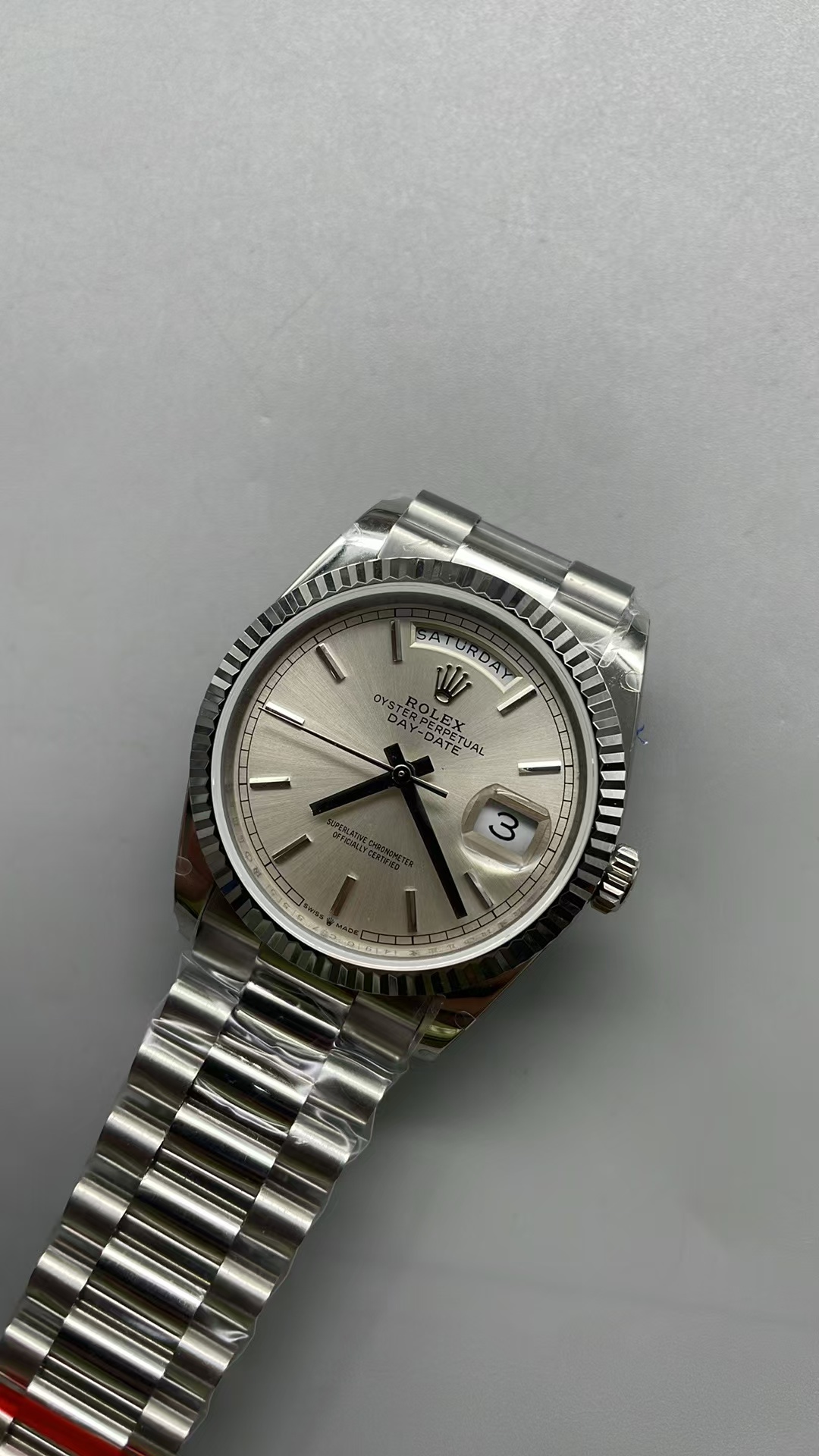 (image for) BPF Rolex Day-Date 36mm Silver Dial Asian ETA 2836 Movement