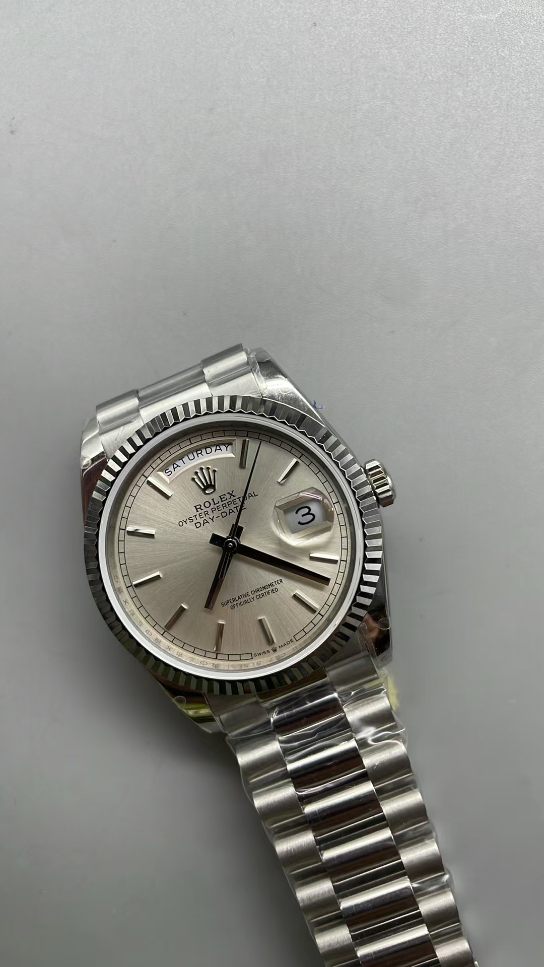 (image for) BPF Rolex Day-Date 36mm Silver Dial Asian ETA 2836 Movement
