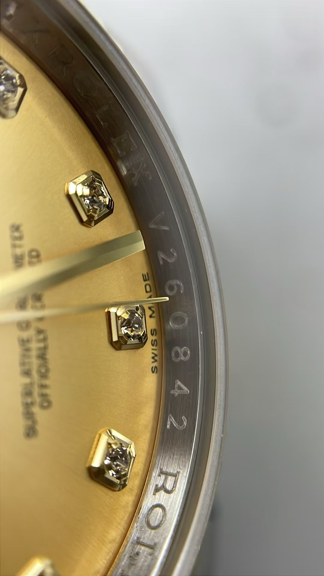 (image for) BPF Rolex Datejust 36mm Two Tone Yellow Gold Case Gold Diamond Dial with Asia ETA 2824 Movement