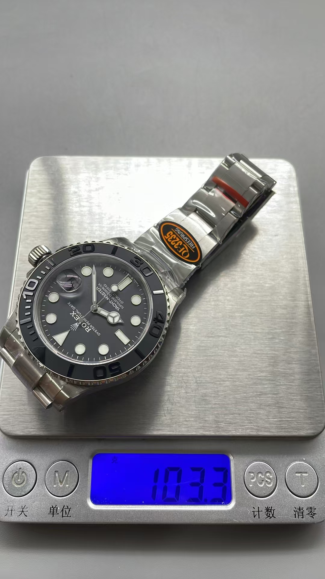 (image for) QF Rolex YachtMaster 226627 Titanium Black Dial with Super Clone JH3235 with Free-Sprung Balance