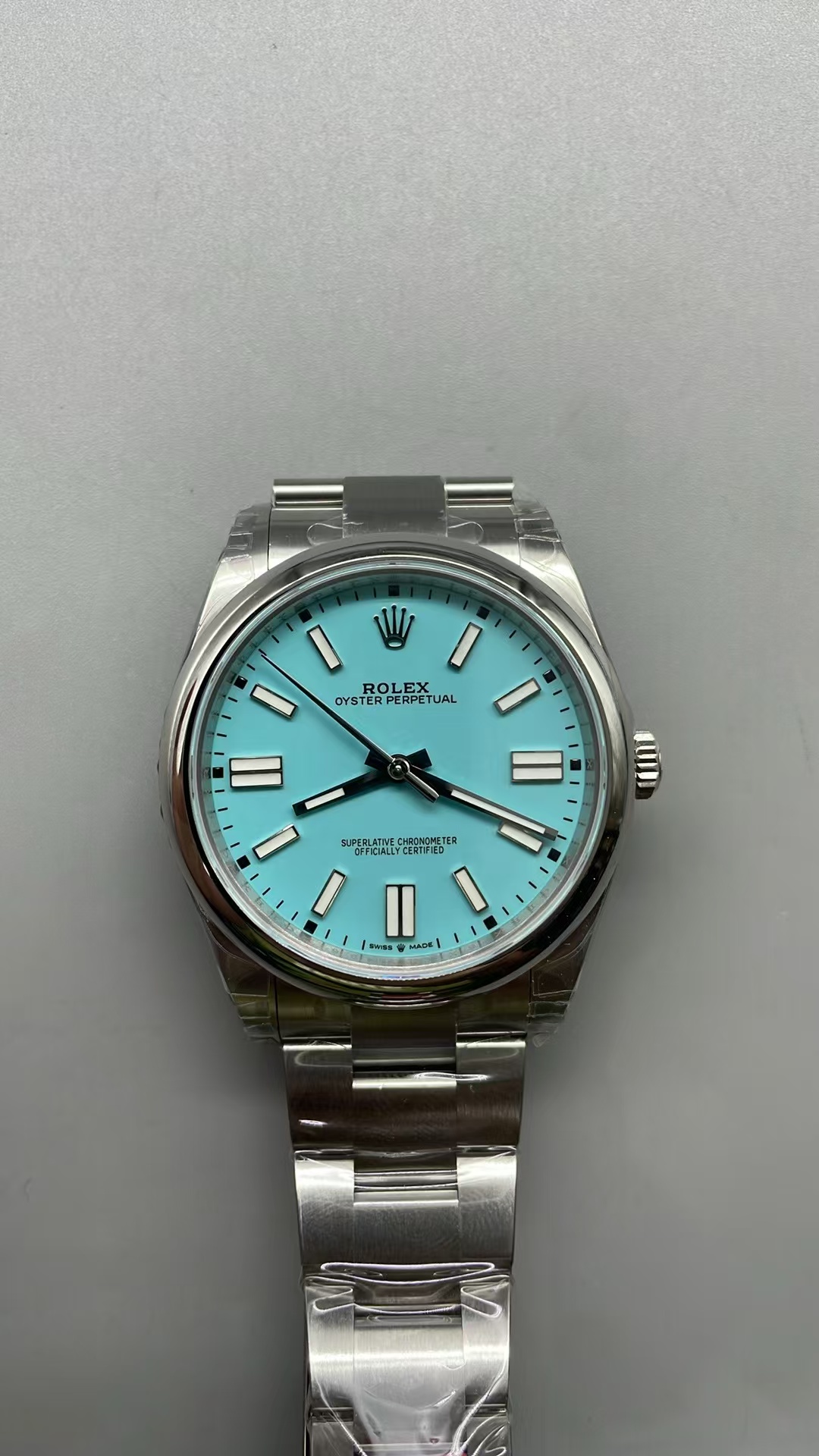(image for) VSF Rolex Oyster Perpetual 41mm 124300 Tiffany Blue Dial with Super Clone 3230 Movement