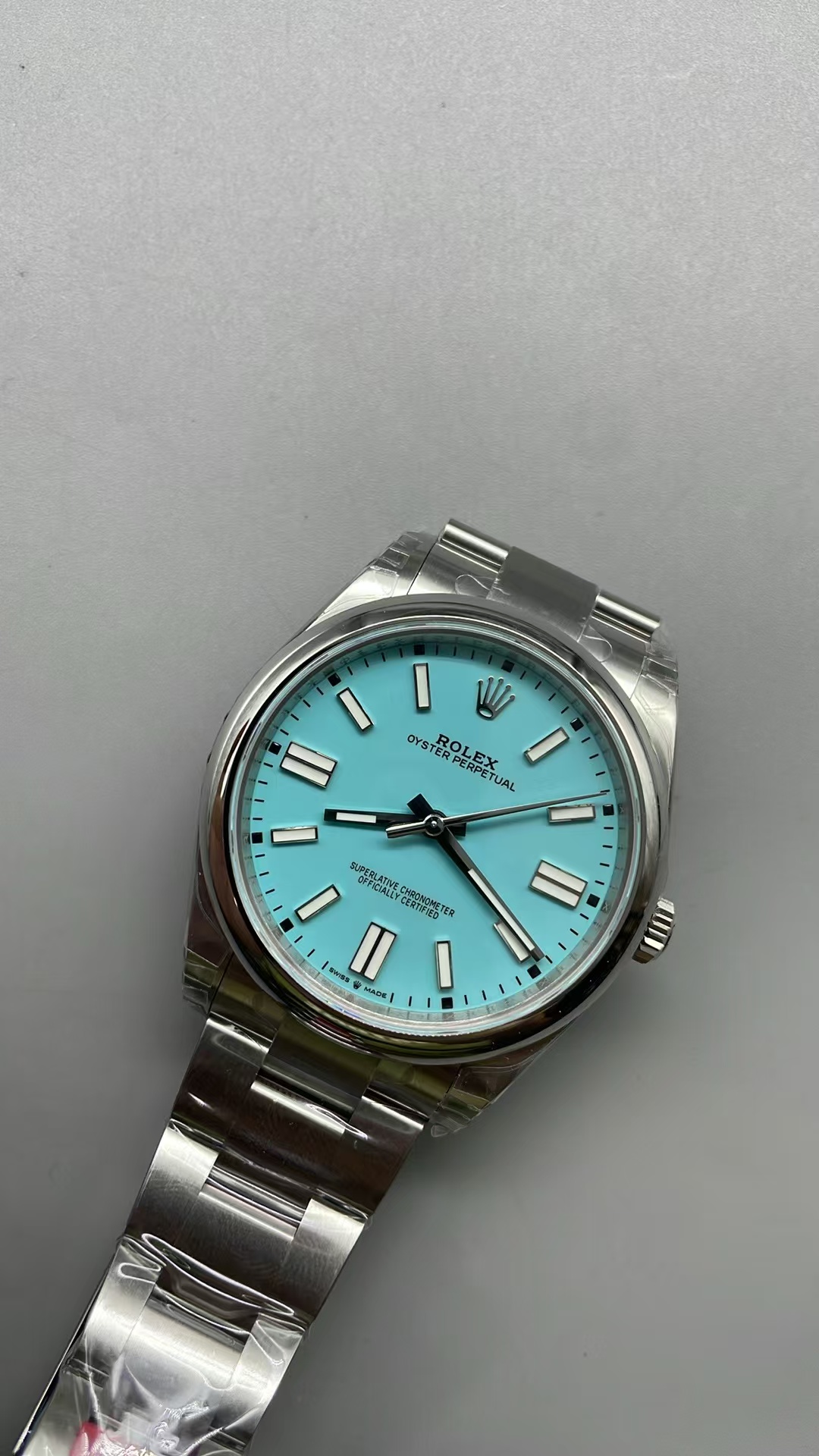 (image for) VSF Rolex Oyster Perpetual 41mm 124300 Tiffany Blue Dial with Super Clone 3230 Movement