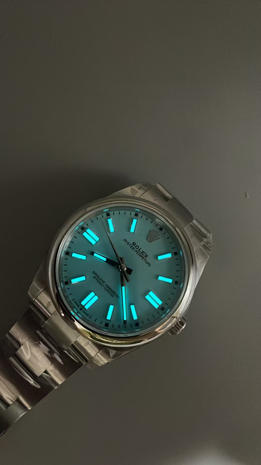 (image for) VSF Rolex Oyster Perpetual 41mm 124300 Tiffany Blue Dial with Super Clone 3230 Movement