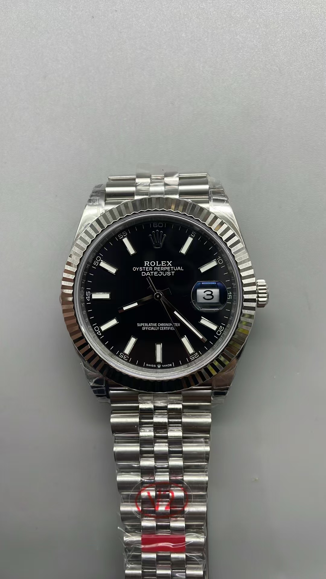 (image for) VSF Rolex Datejust 126334 Gain Weight Black Dial Jubilee Bracelet Super Clone 3235 Movement