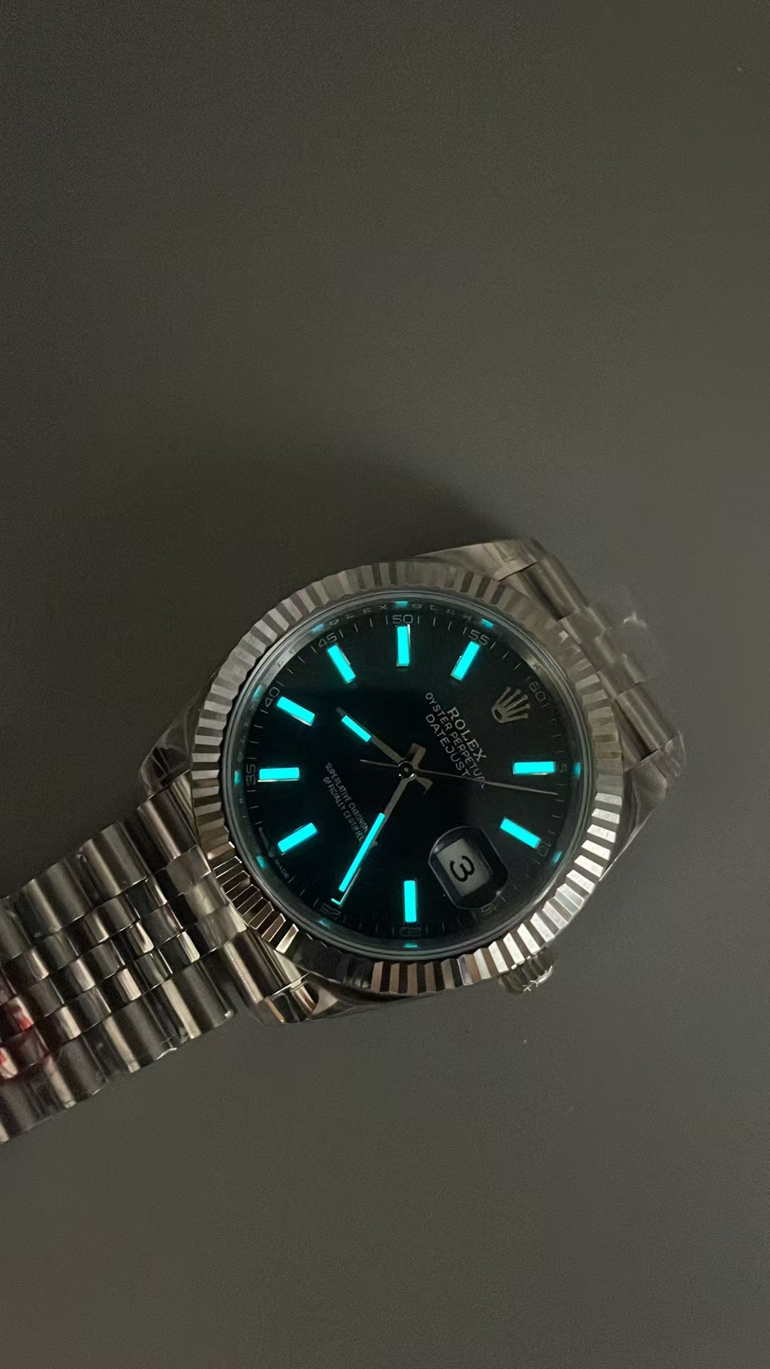 (image for) VSF Rolex Datejust 126334 Gain Weight Black Dial Jubilee Bracelet Super Clone 3235 Movement