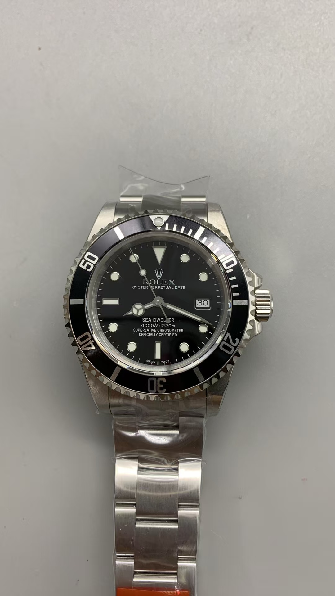 (image for) BPF Rolex Sea-Dweller 16600 Neo Vintage Black Dial with Clone 3135 Movement
