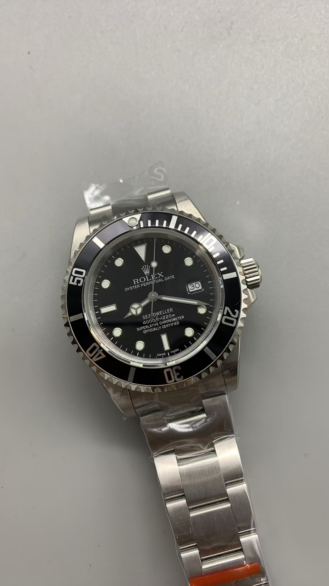 (image for) BPF Rolex Sea-Dweller 16600 Neo Vintage Black Dial with Clone 3135 Movement