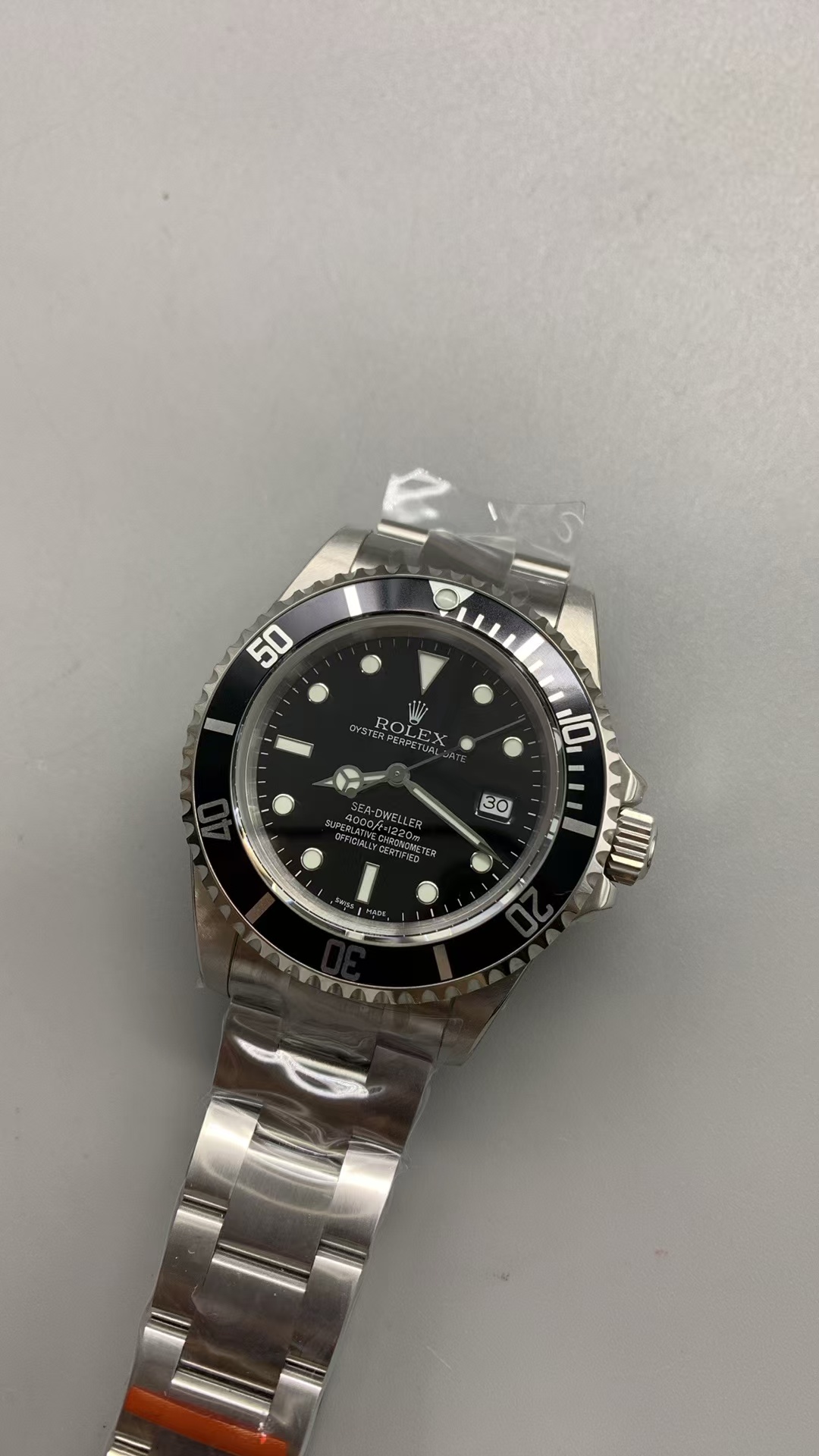 (image for) BPF Rolex Sea-Dweller 16600 Neo Vintage Black Dial with Clone 3135 Movement