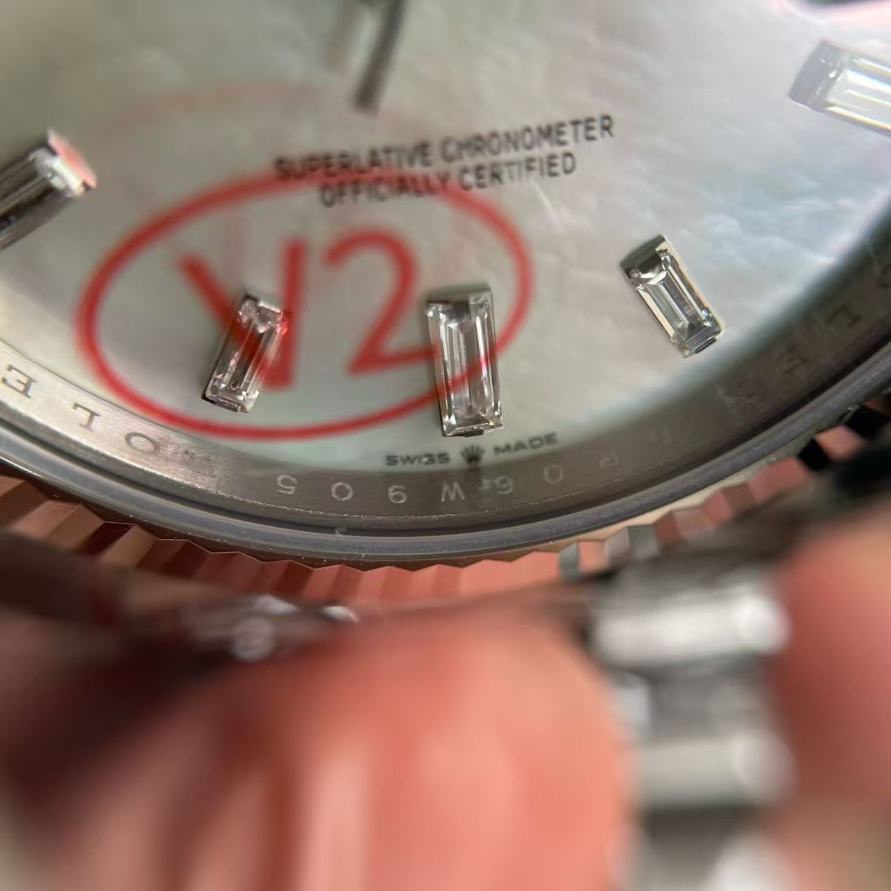 (image for) VSF Rolex Day-Date 40mm Gain Weight White MOP Dial with Diamond Markers Super Clone 3255 Movement
