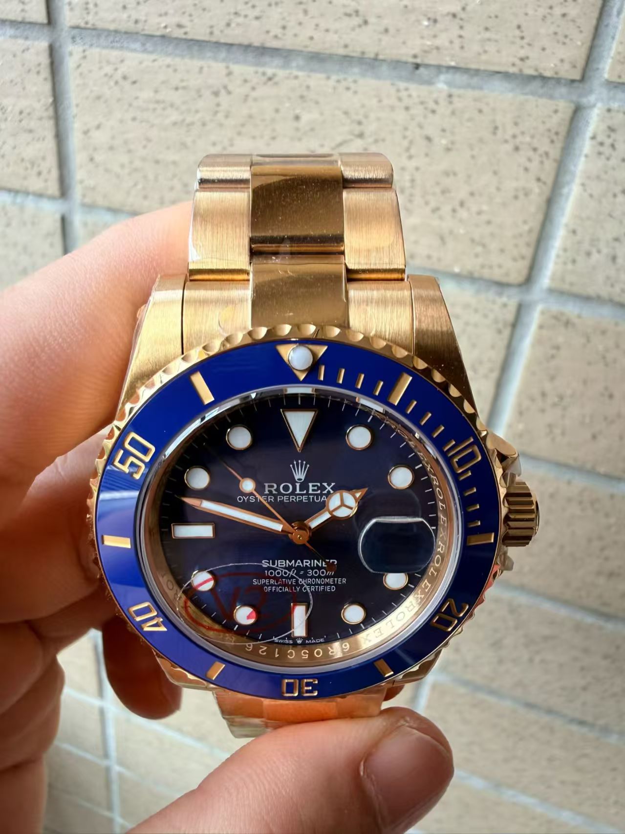 (image for) VSF Rolex Submariner 126618LB Gain Weight Full Yellow Gold Case Blue Dial Super Clone 3235 Movement