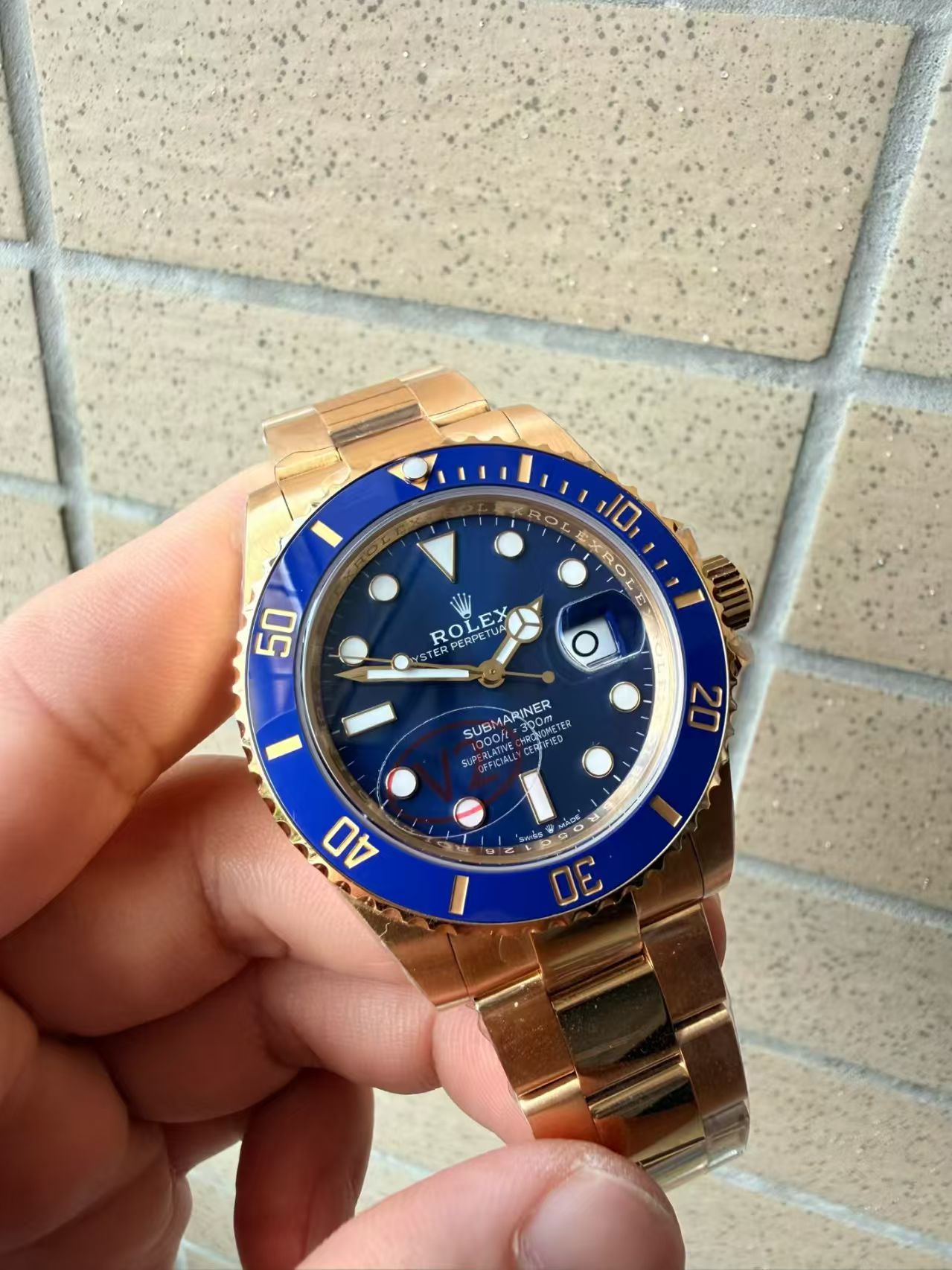 (image for) VSF Rolex Submariner 126618LB Gain Weight Full Yellow Gold Case Blue Dial Super Clone 3235 Movement