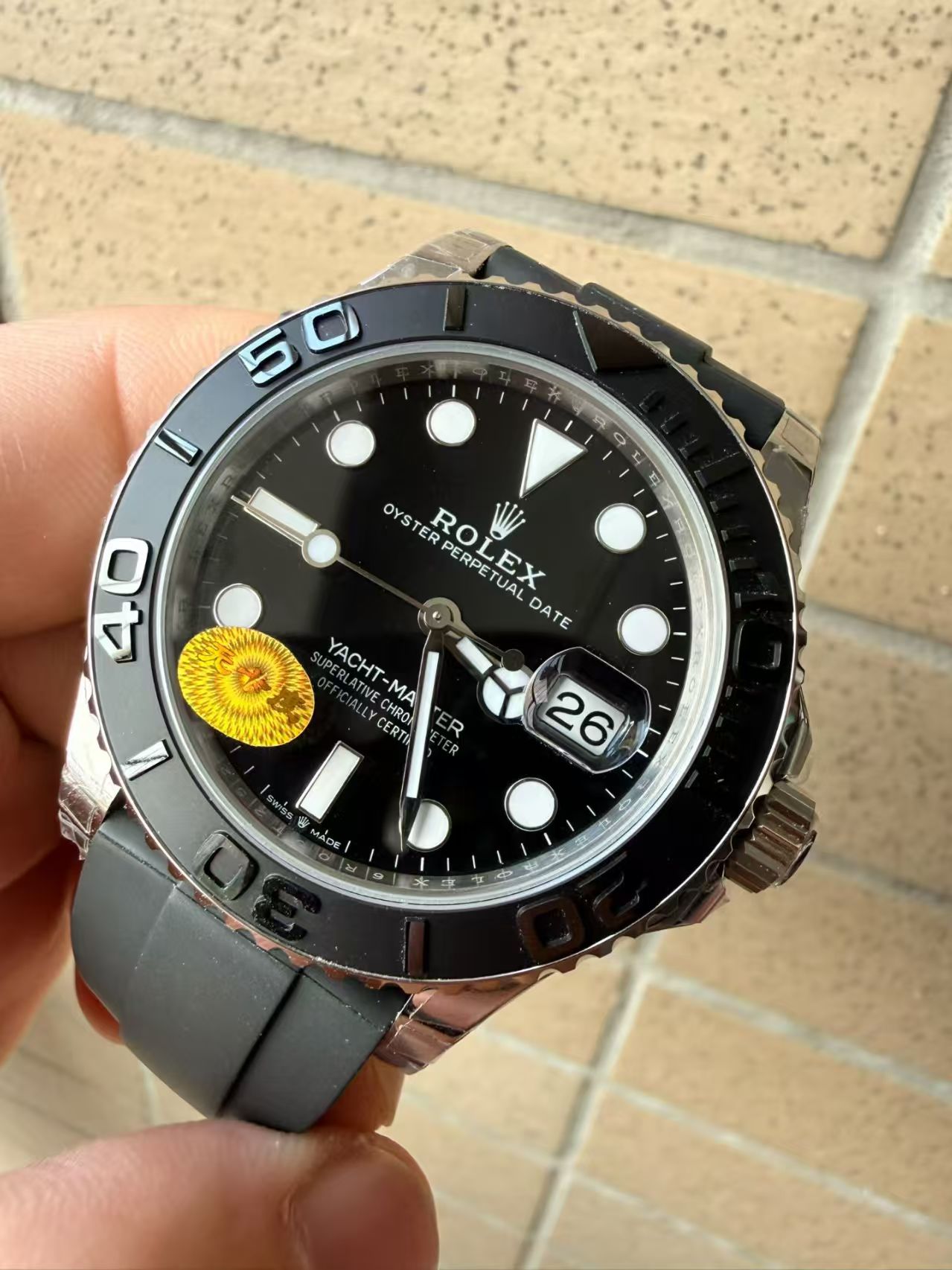 (image for) VSF Rolex YachtMaster 226659 Gain Weight Ceramic Bezel Black Rubber Band Free-Sprung 3235 Movement