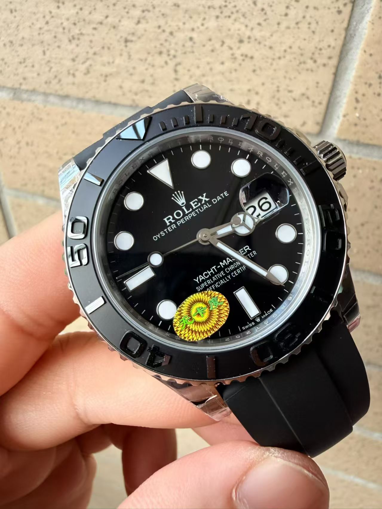 (image for) VSF Rolex YachtMaster 226659 Gain Weight Ceramic Bezel Black Rubber Band Free-Sprung 3235 Movement
