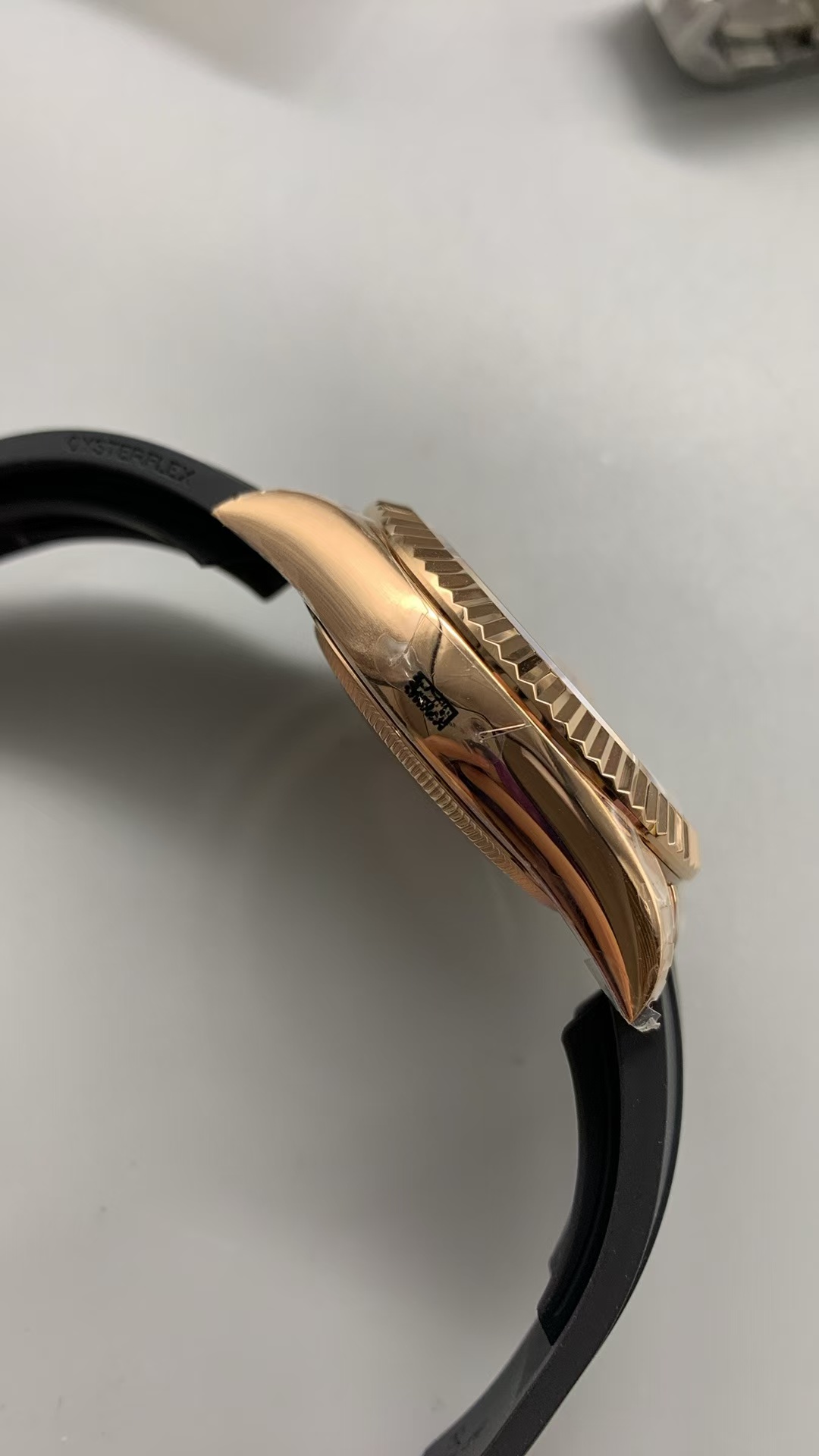 (image for) Noob Factory Rolex Sky-Dweller 336235 Rose Gold Case Chocolate Dial Black Rubber Band