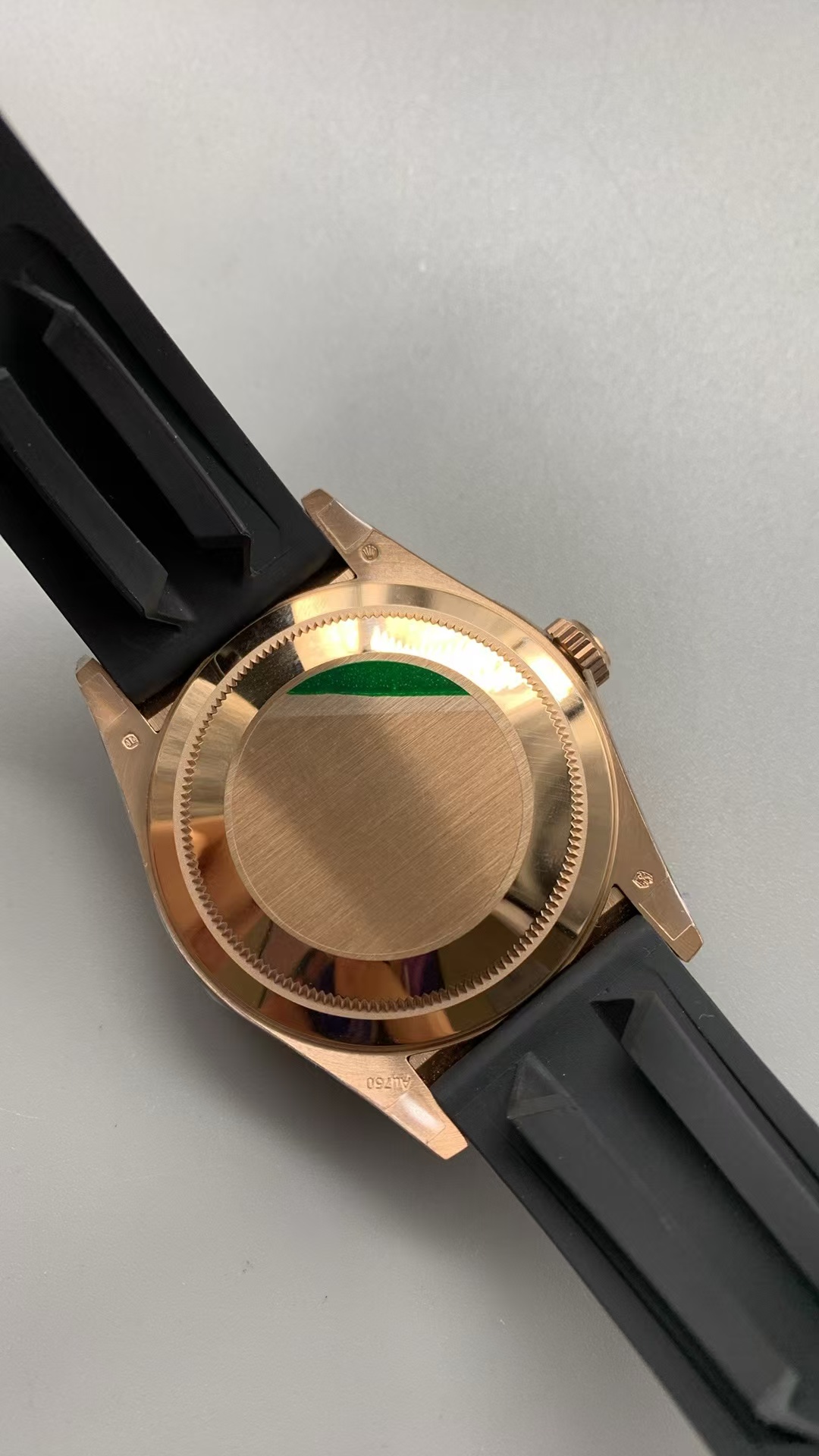 (image for) Noob Factory Rolex Sky-Dweller 336235 Rose Gold Case Chocolate Dial Black Rubber Band