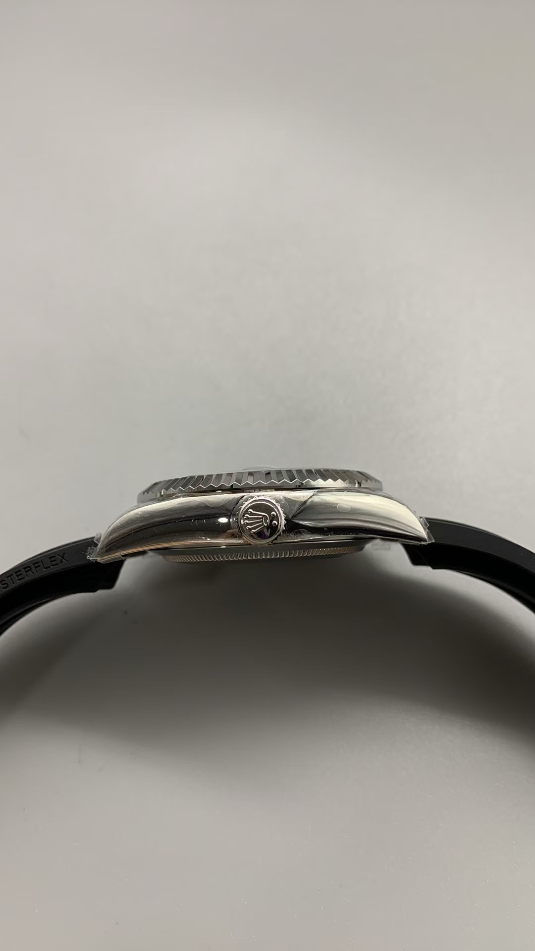 (image for) Noob Factory Rolex Sky-Dweller 336239 Black Dial Black Rubber Band