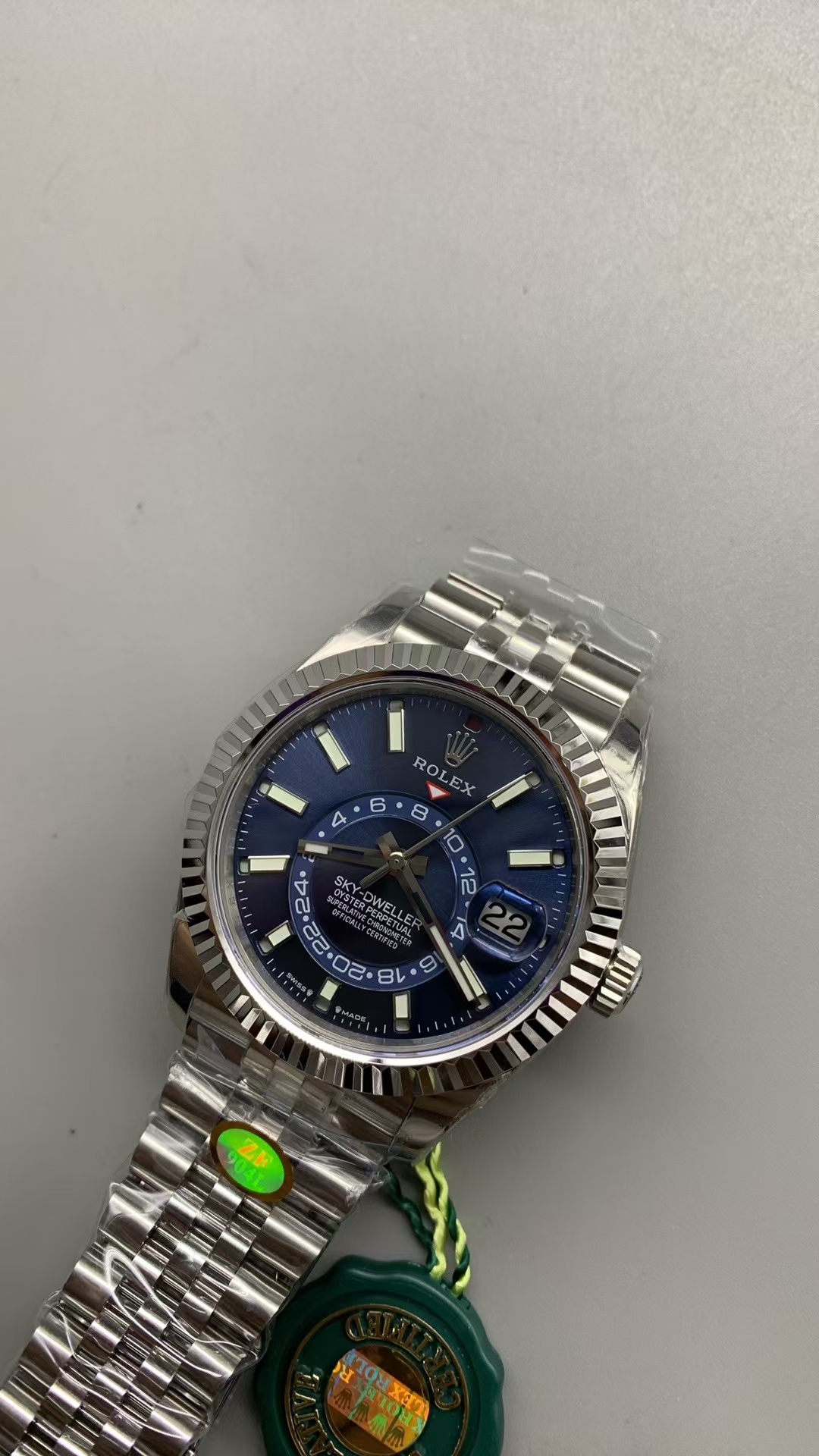 (image for) ZF Rolex Sky-Dweller 326934 904L Steel Case Blue Dial Clone ETA 2824-2 Movement