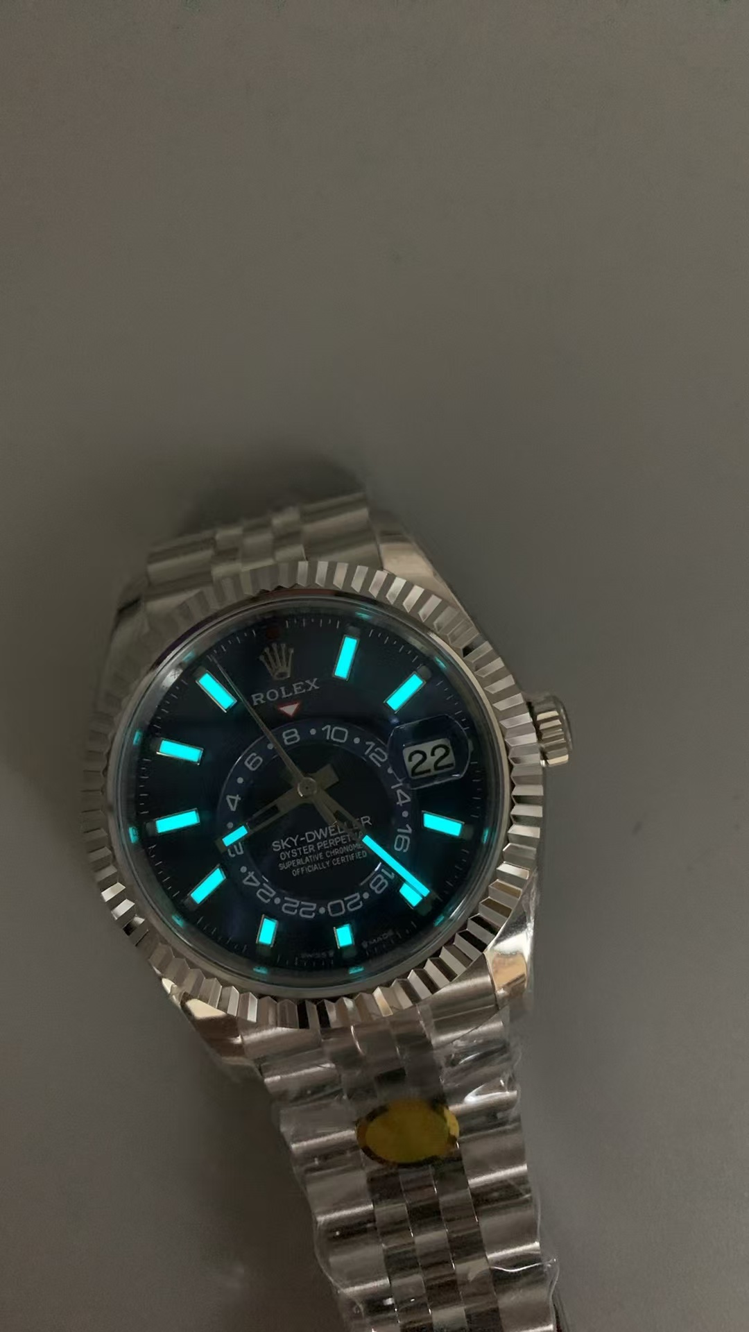 (image for) ZF Rolex Sky-Dweller 326934 904L Steel Case Blue Dial Clone ETA 2824-2 Movement