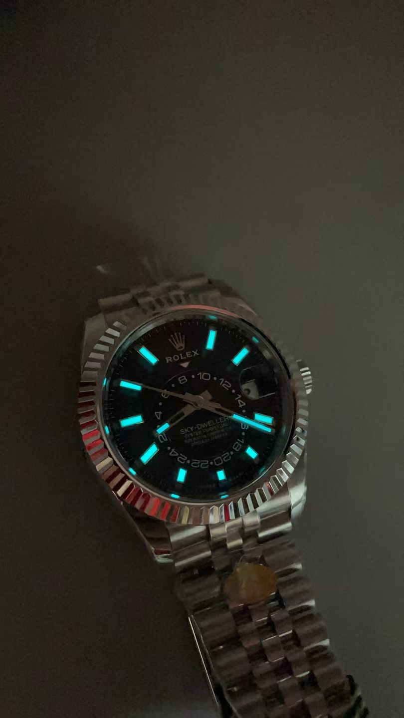 (image for) ZF Rolex Sky-Dweller 326934 Black Dial Jubilee Bracelet Clone ETA 2824-2 Movement