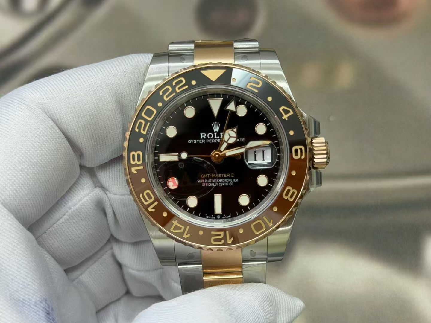 (image for) VSF Rolex GMT-Master II Gain Weight 126711CHNR Root Beer Two Tone Super Clone 3285 Movement