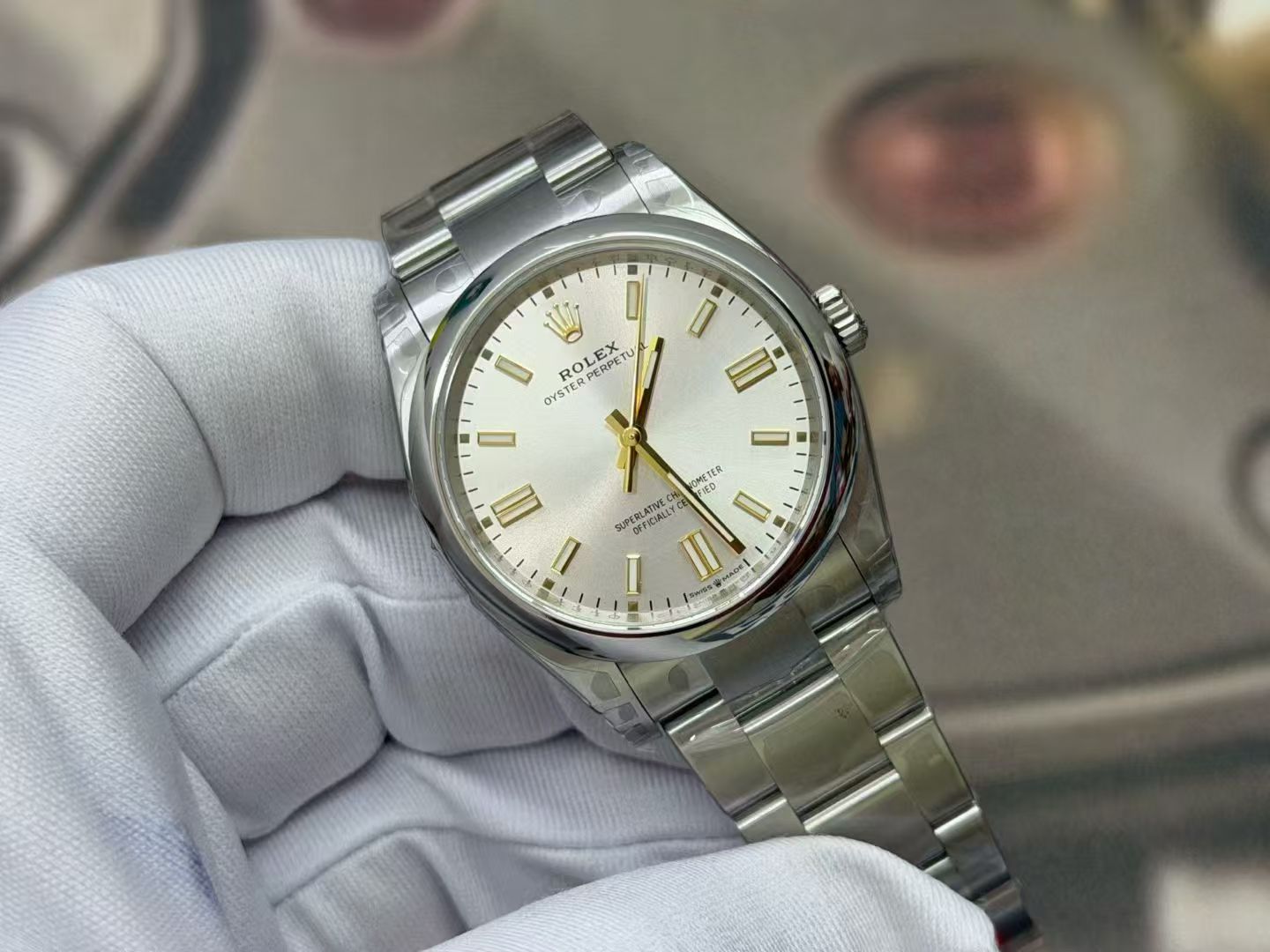 (image for) VSF Rolex Oyster Perpetual 36mm 126000 Silver Dial Super Clone 3230 Movement