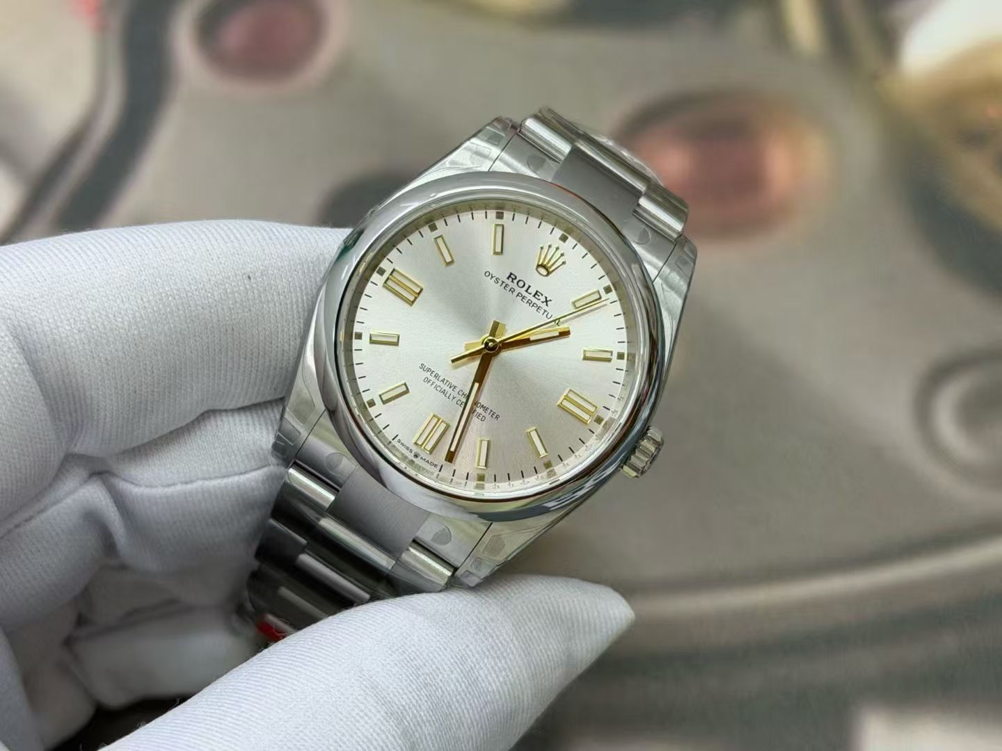 (image for) VSF Rolex Oyster Perpetual 36mm 126000 Silver Dial Super Clone 3230 Movement