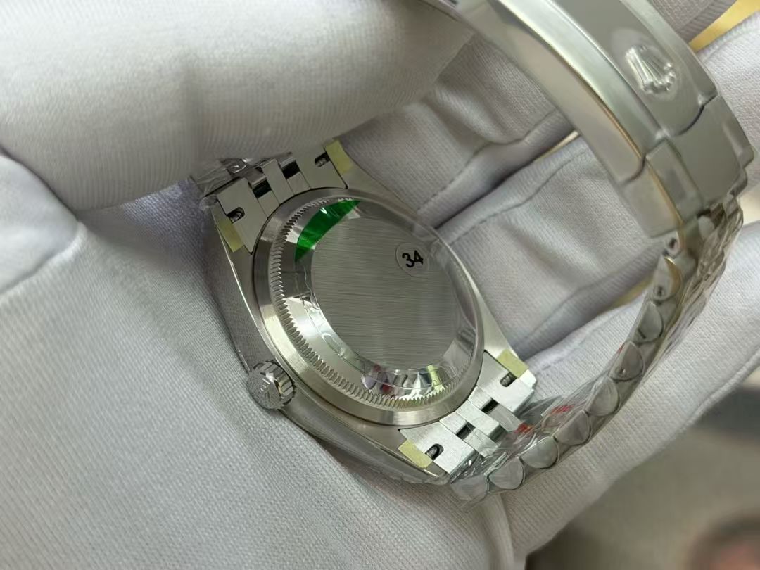 (image for) VSF Rolex Datejust 36mm Gain Weight Silver Dial Diamond Markers Super Clone 3235 Movement