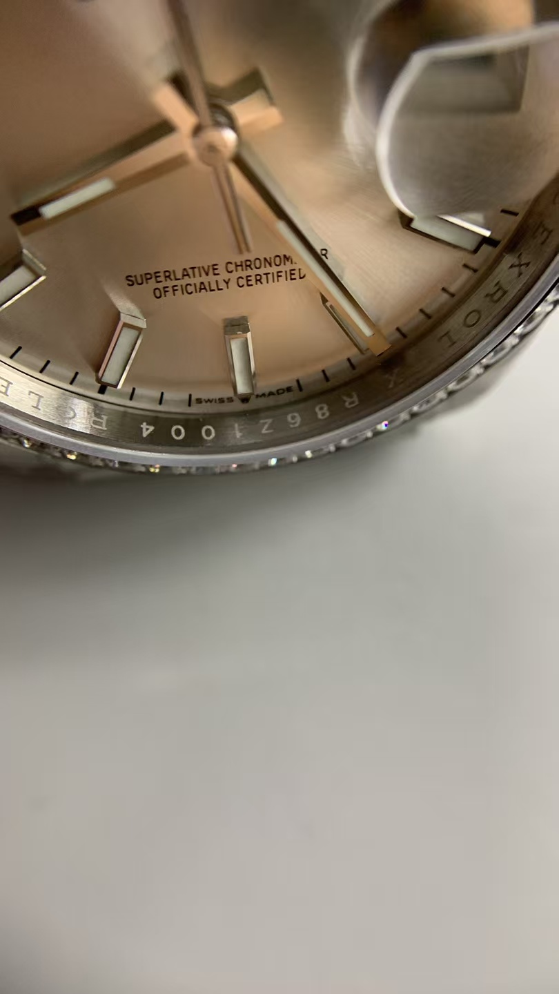 (image for) VSF Rolex Datejust 36mm Diamond Bezel Silver Dial with Super Clone 3235 Movement