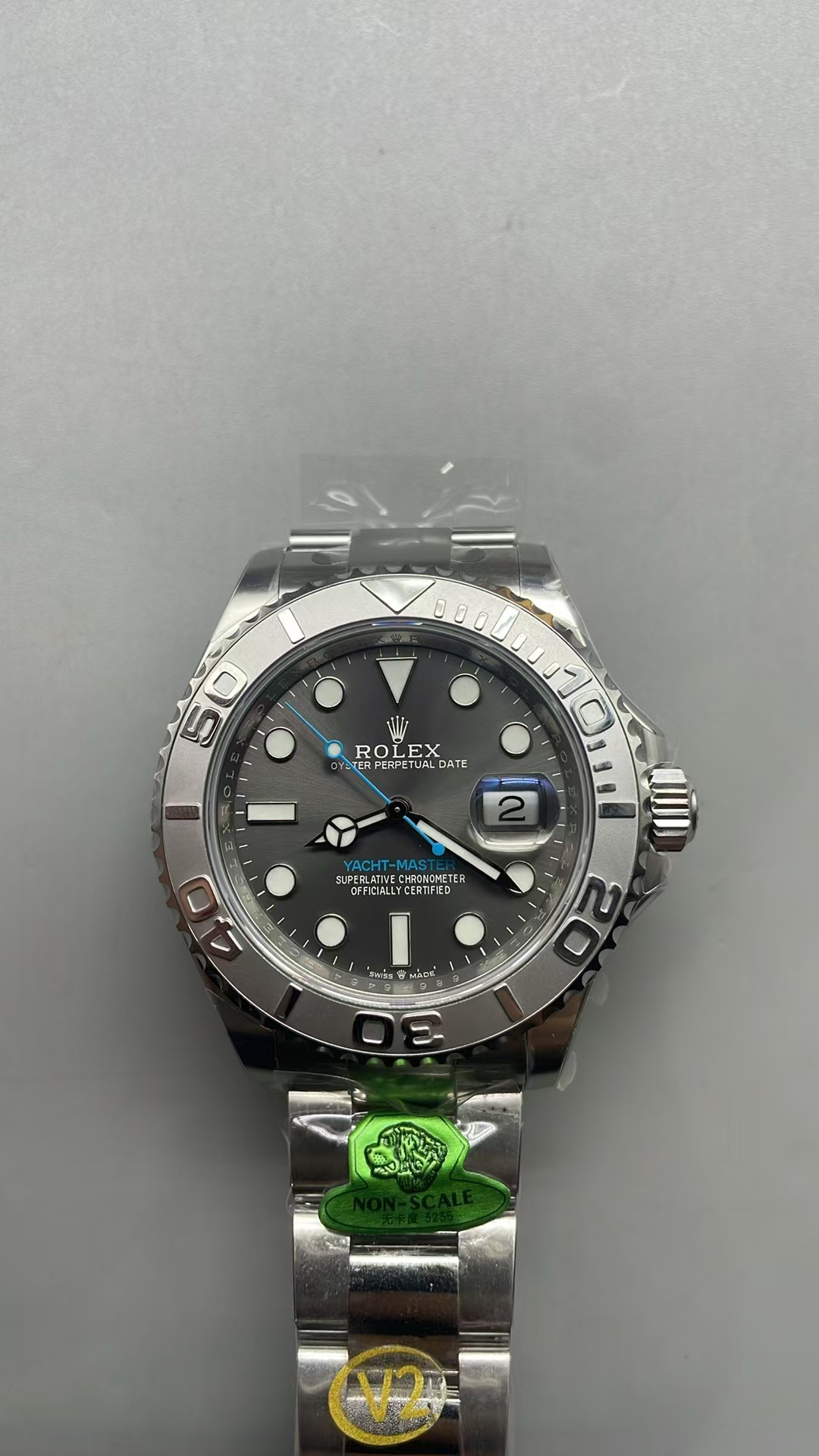 (image for) Gold Factory Rolex YachtMaster 126622 Gain Weight Grey Dial Free-Sprung 3235 Movement