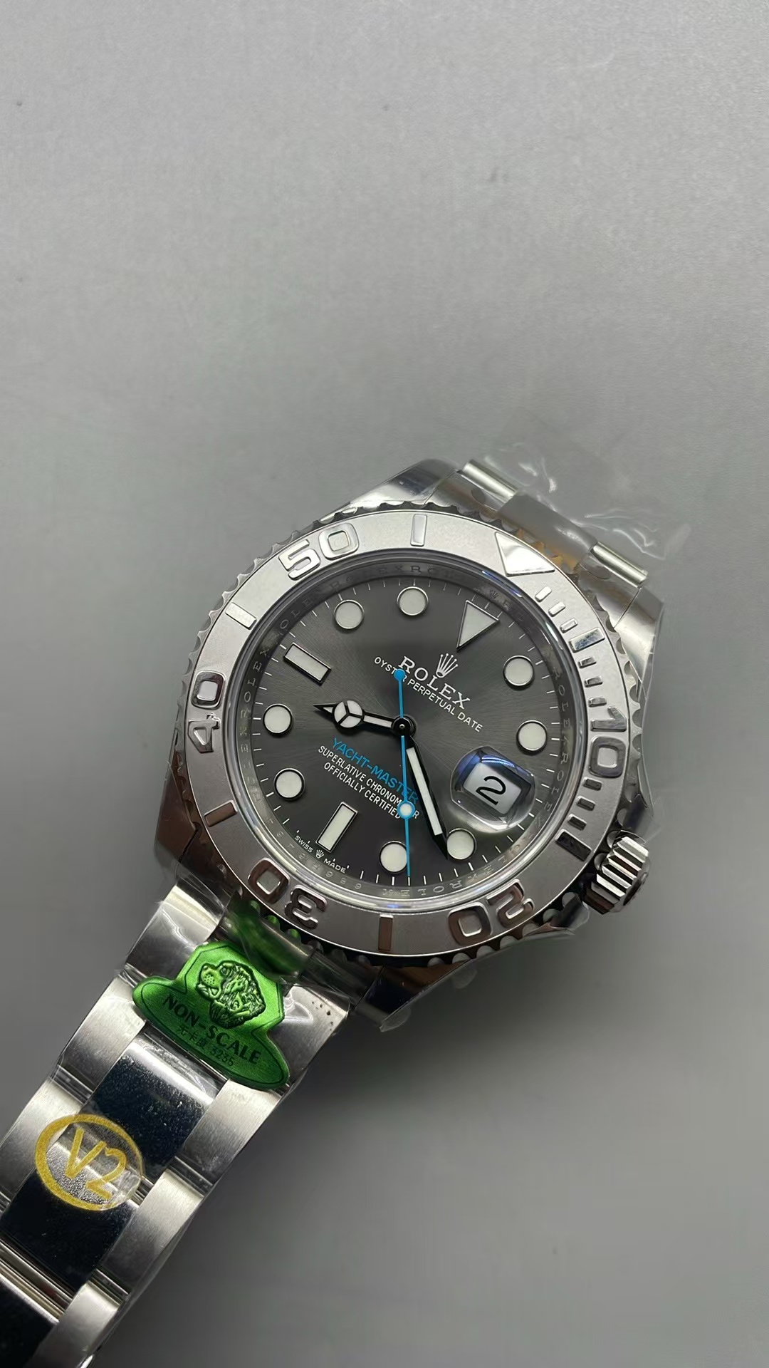 (image for) Gold Factory Rolex YachtMaster 126622 Gain Weight Grey Dial Free-Sprung 3235 Movement