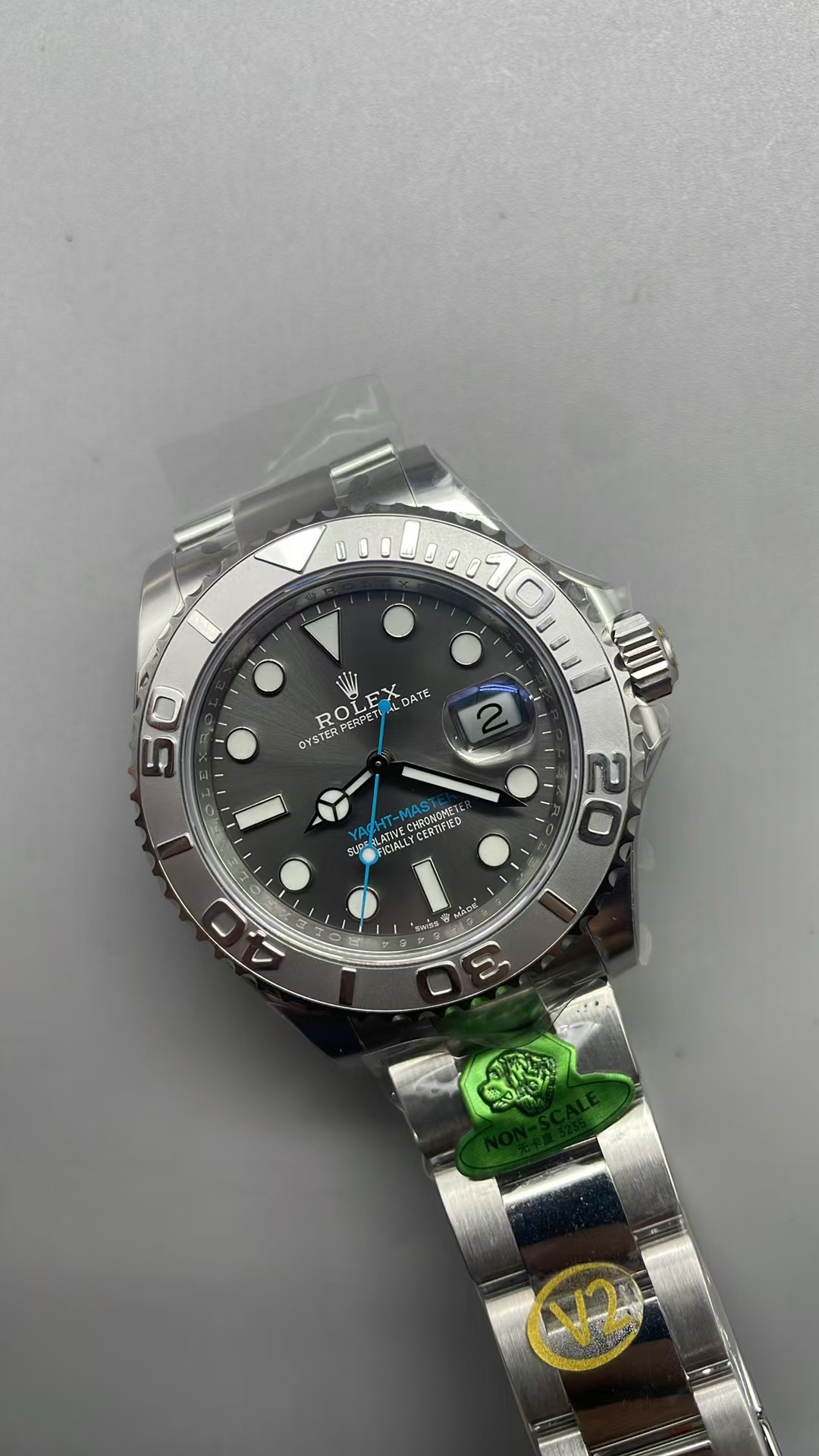 (image for) Gold Factory Rolex YachtMaster 126622 Gain Weight Grey Dial Free-Sprung 3235 Movement