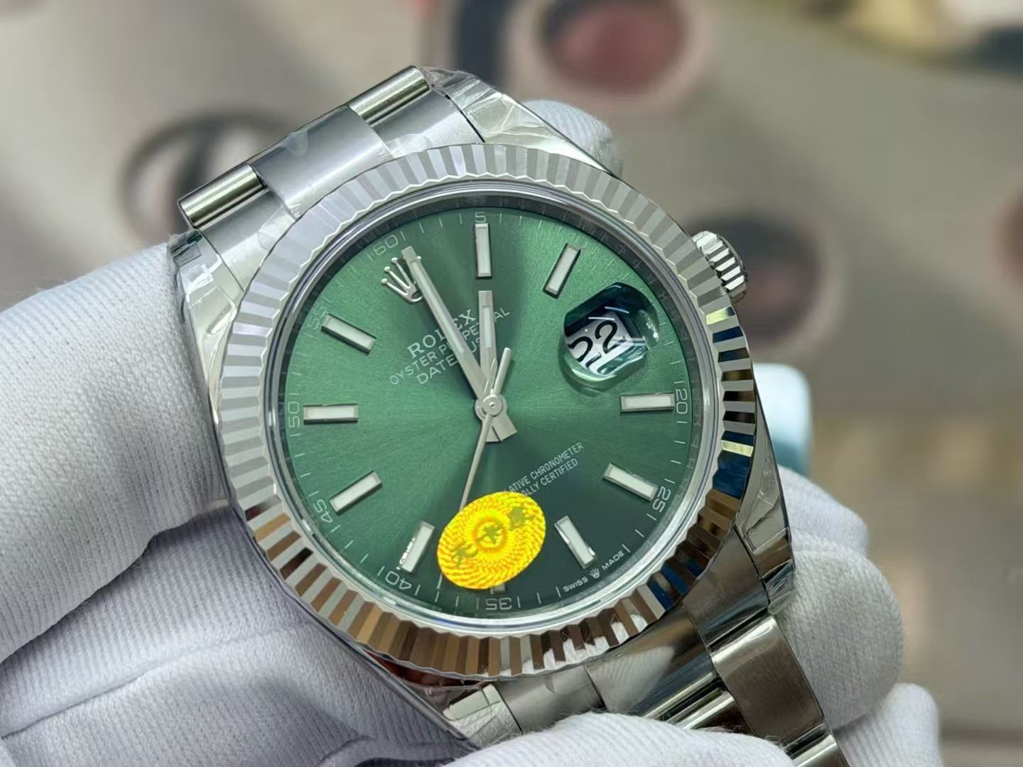 (image for) VSF Rolex Datejust II Mint Green Dial Oyster Bracelet with Free-Sprung 3235 Movement