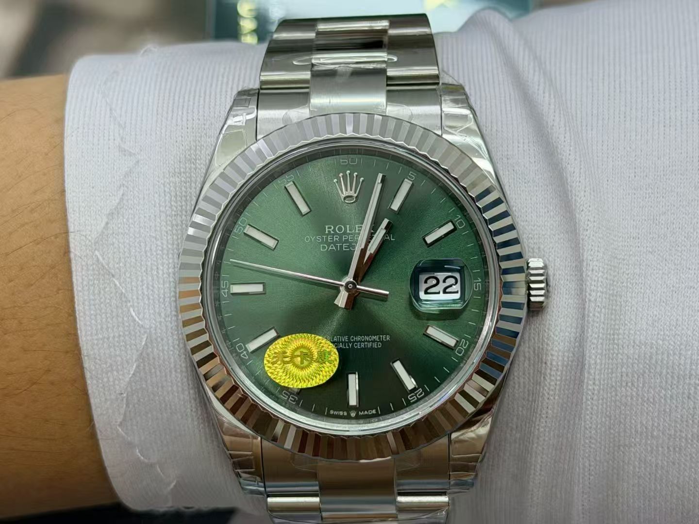 (image for) VSF Rolex Datejust II Mint Green Dial Oyster Bracelet with Free-Sprung 3235 Movement