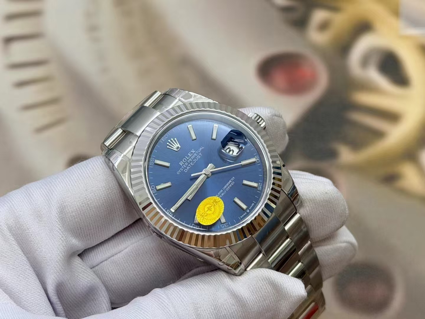 (image for) VSF Rolex Datejust II 41mm Blue Dial Oyster Bracelet Super Clone Free-Sprung 3235 Movement