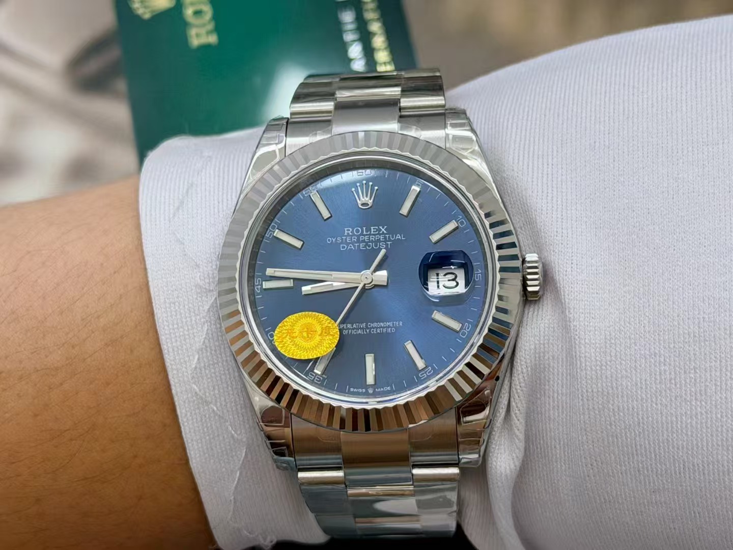 (image for) VSF Rolex Datejust II 41mm Blue Dial Oyster Bracelet Super Clone Free-Sprung 3235 Movement