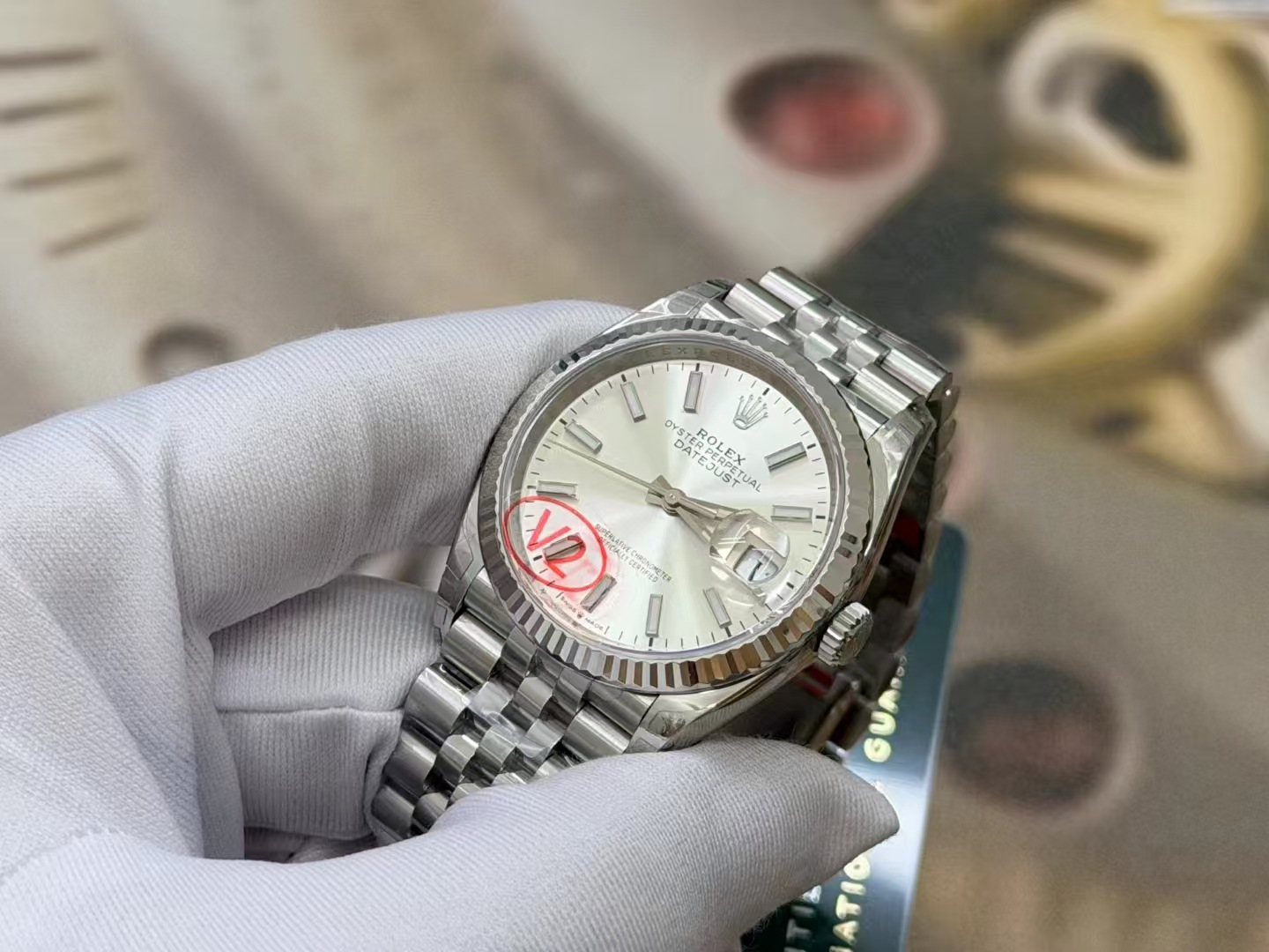 (image for) VSF Rolex Datejust 36mm Silver Dial Jubilee Bracelet Super Clone 3235 Movement