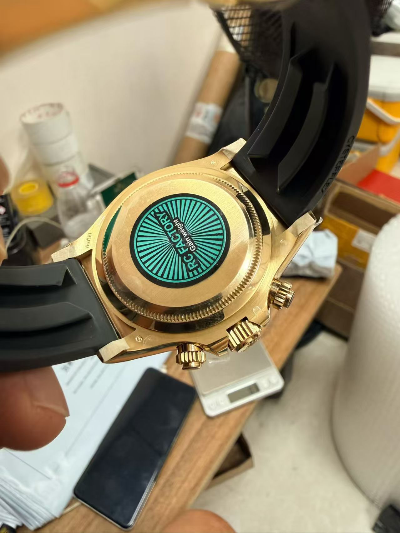 (image for) RCF Rolex Alcaraz Daytona 126518 Gain Weight Turquoise Dial Super Clone 4131 Movement