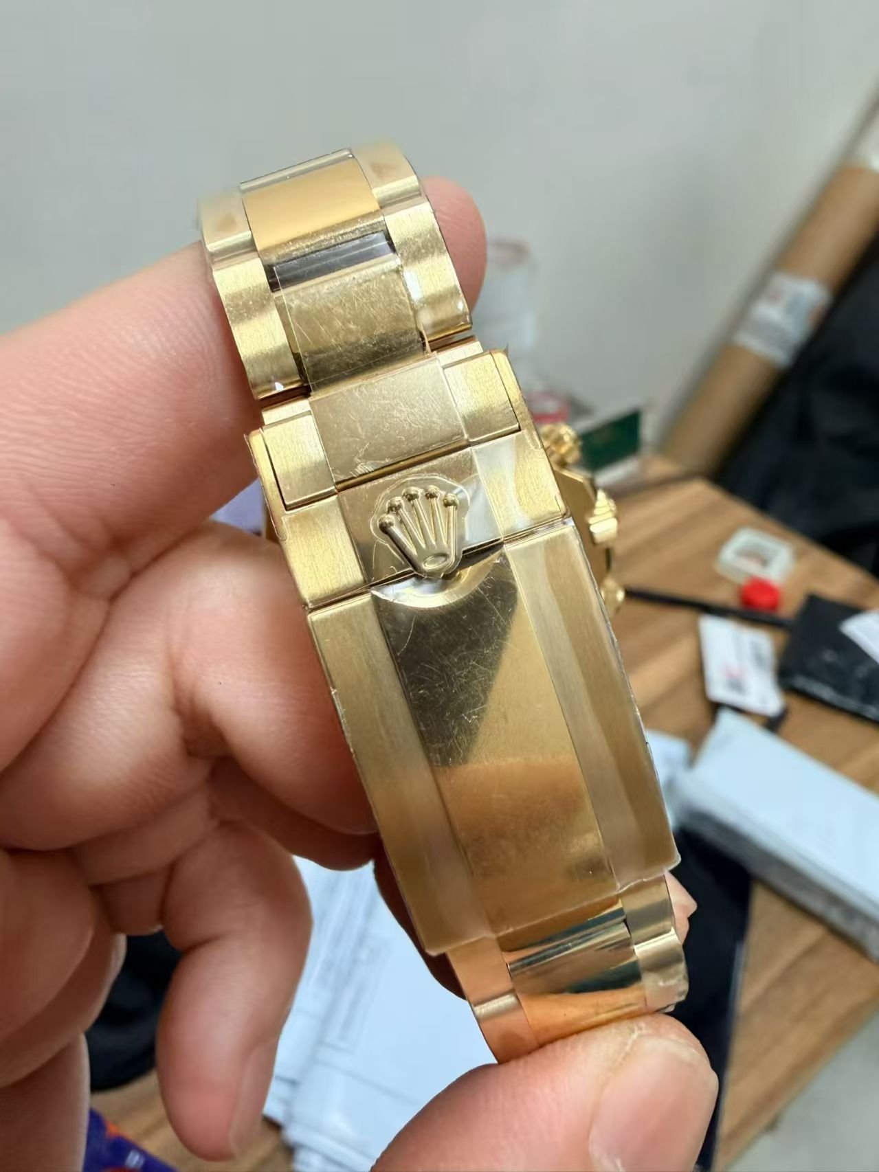 (image for) RCF Rolex Daytona Gain Weight Full Yellow Gold Case White Dial Super Clone 4131 Movement