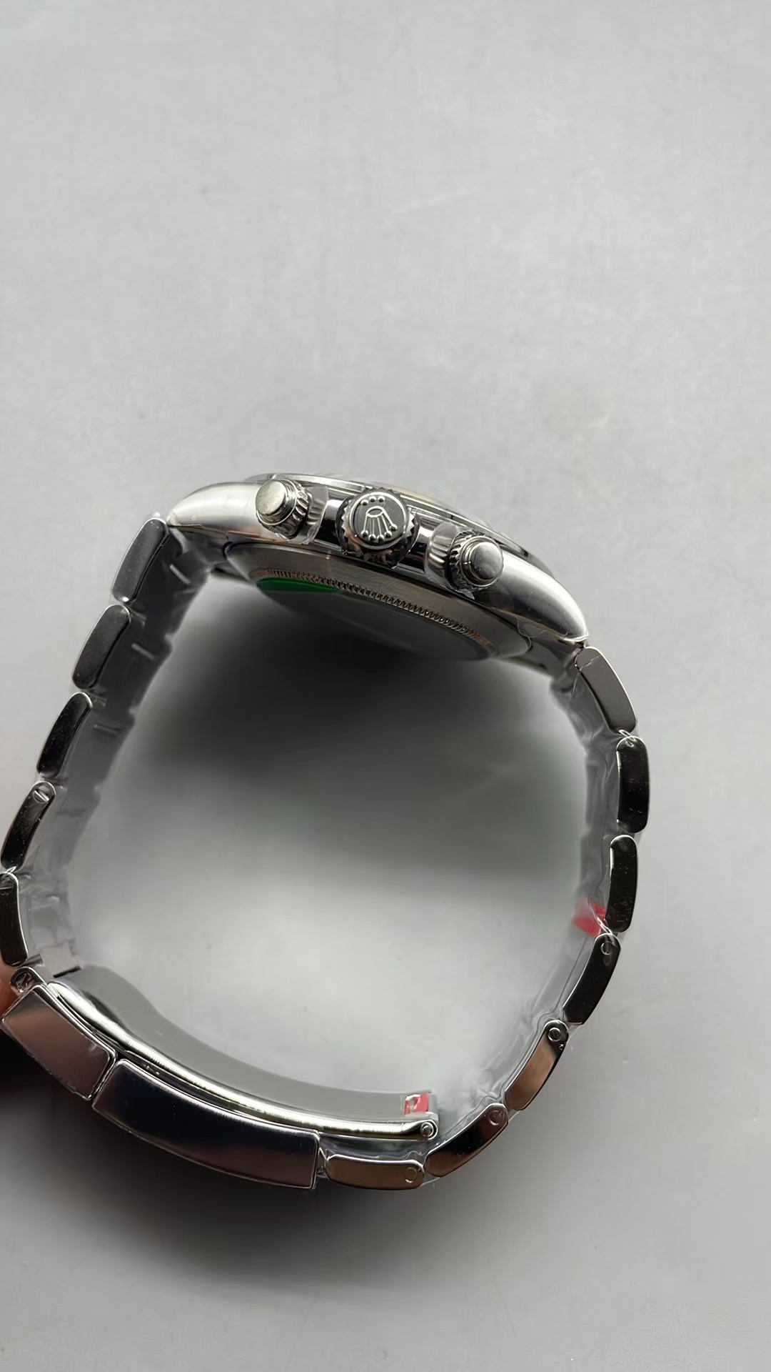 (image for) 3CF Rolex Daytona 116520 Full Stainless Steel Black Dial Super Clone 4130 Movement